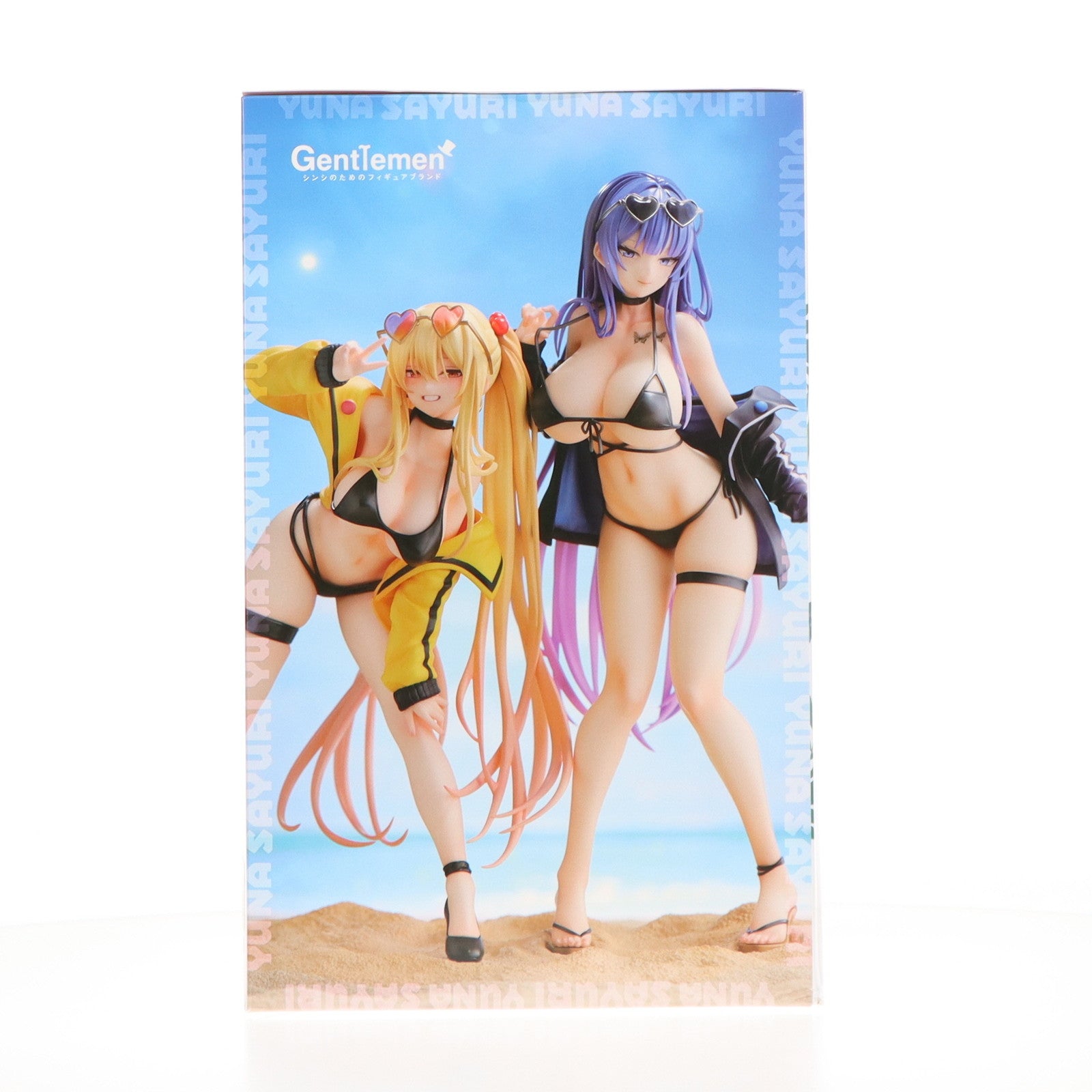 【中古即納】[FIG] FANZA限定特典付属 ユナ&サユリ Illustration by Biya&K Pring 専用台座付き 2体セット 1/6 完成品 フィギュア ジェントルメン(20250413)