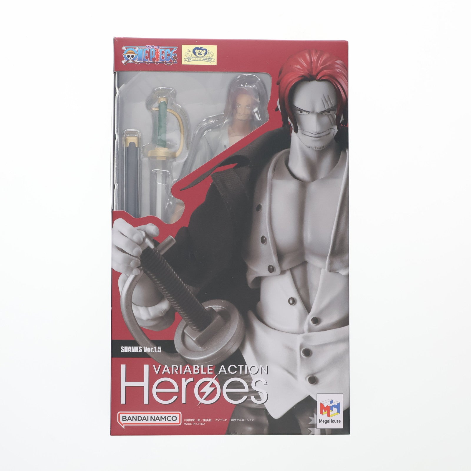 【中古即納】[FIG] ヴァリアブルアクションヒーローズ 赤髪のシャンクスVer.1.5 ONE PIECE(ワンピース) 完成品 可動フィギュア メガハウス(20241026)