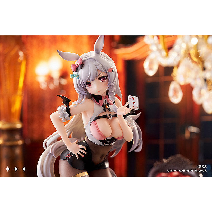 【中古即納】[FIG] 初回生産特典2種付属 葦毛ちゃん(あしげちゃん) ラッキーディーラーver. 1/7 完成品 フィギュア GOODSMILE ONLINE SHOP&一部オンラインストア限定 Solarain(ソラレーン)(20230721)