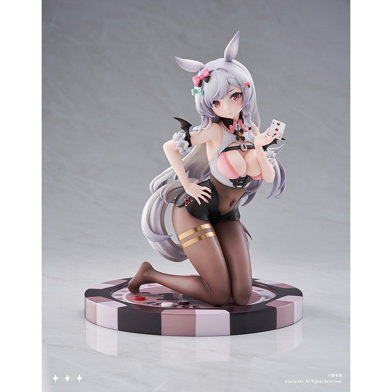 【中古即納】[FIG] 初回生産特典2種付属 葦毛ちゃん(あしげちゃん) ラッキーディーラーver. 1/7 完成品 フィギュア GOODSMILE ONLINE SHOP&一部オンラインストア限定 Solarain(ソラレーン)(20230721)