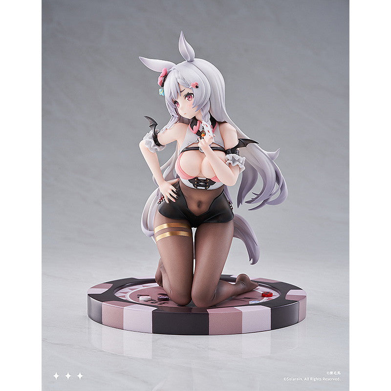 【中古即納】[FIG] 初回生産特典2種付属 葦毛ちゃん(あしげちゃん) ラッキーディーラーver. 1/7 完成品 フィギュア GOODSMILE ONLINE SHOP&一部オンラインストア限定 Solarain(ソラレーン)(20230721)