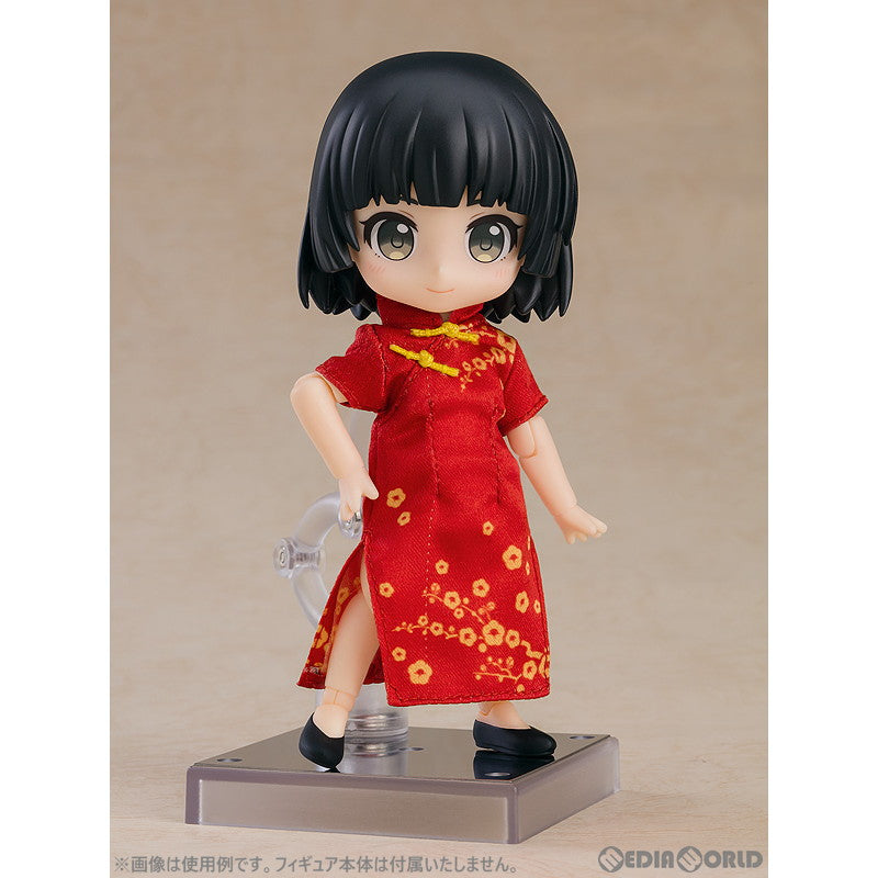 【中古即納】[FIG] ねんどろいどどーる おようふくセット チャイナドレス レッド フィギュア用アクセサリ グッドスマイルカンパニー(20221228)