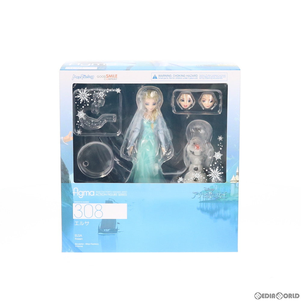 【中古即納】[FIG] (再販) figma(フィグマ) 308 エルサ アナと雪の女王 完成品 可動フィギュア グッドスマイルカンパニー(20200719)