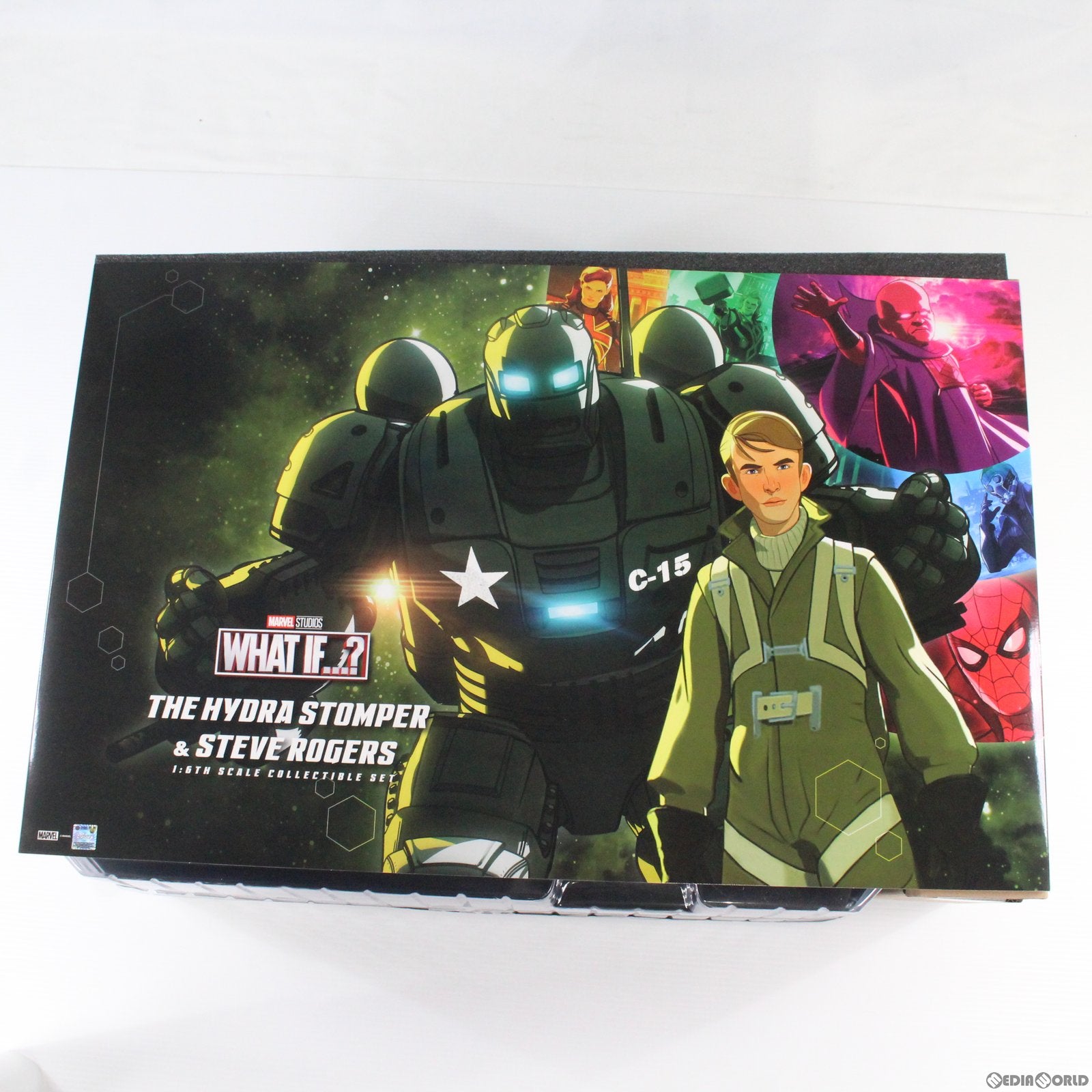 【中古即納】[FIG] テレビ・マスターピース ヒドラ・ストンパー&スティーブ・ロジャース(2体セット) WHAT IF…～(ホワット・イフ…～) 1/6 完成品 可動フィギュア(TMS060) ホットトイズ(20221224)