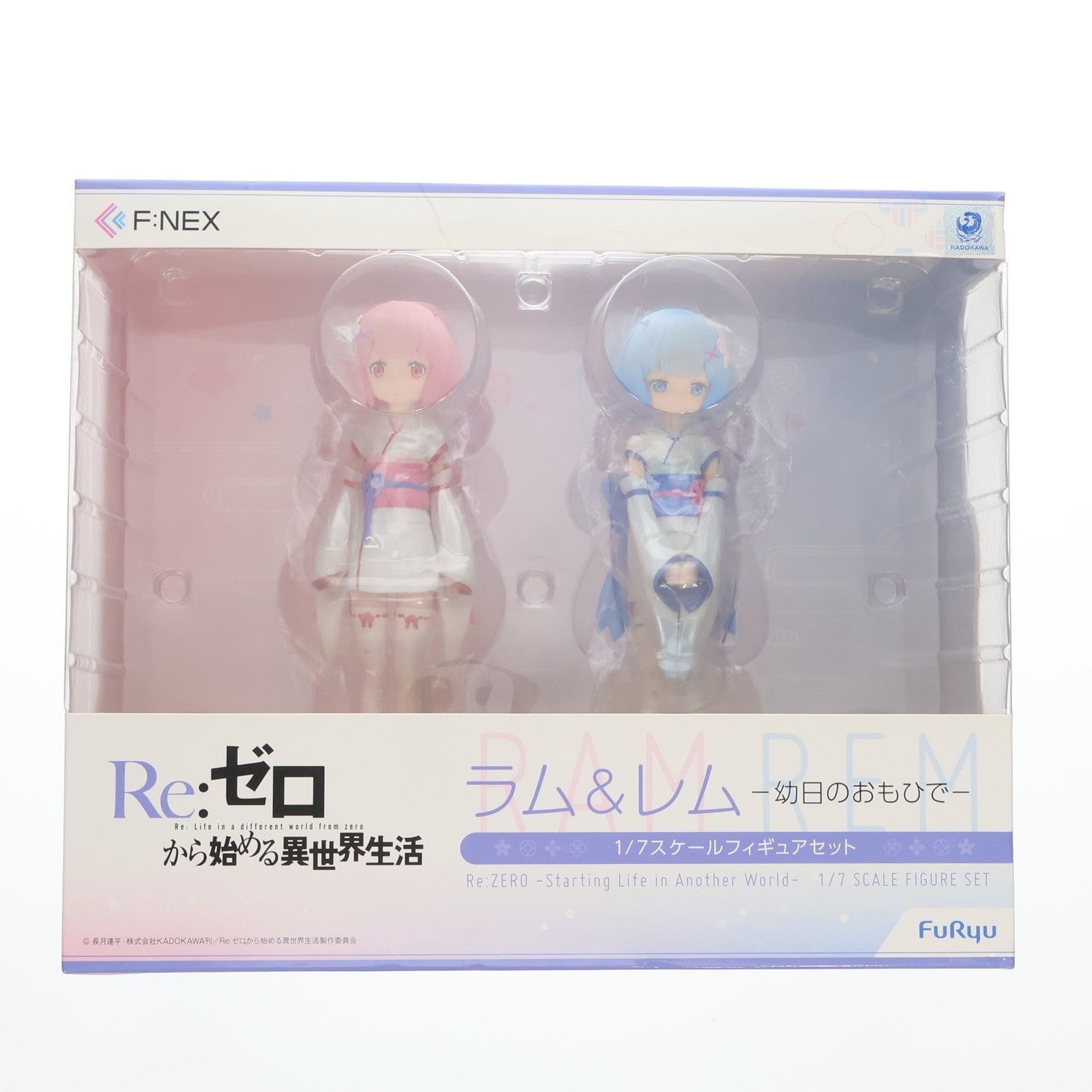 【中古即納】[FIG] F:NEX限定 ラム&レム -幼日のおもひで- Re:ゼロから始める異世界生活 1/7 完成品 フィギュア(AMU-FNX100) フリュー(20180331)