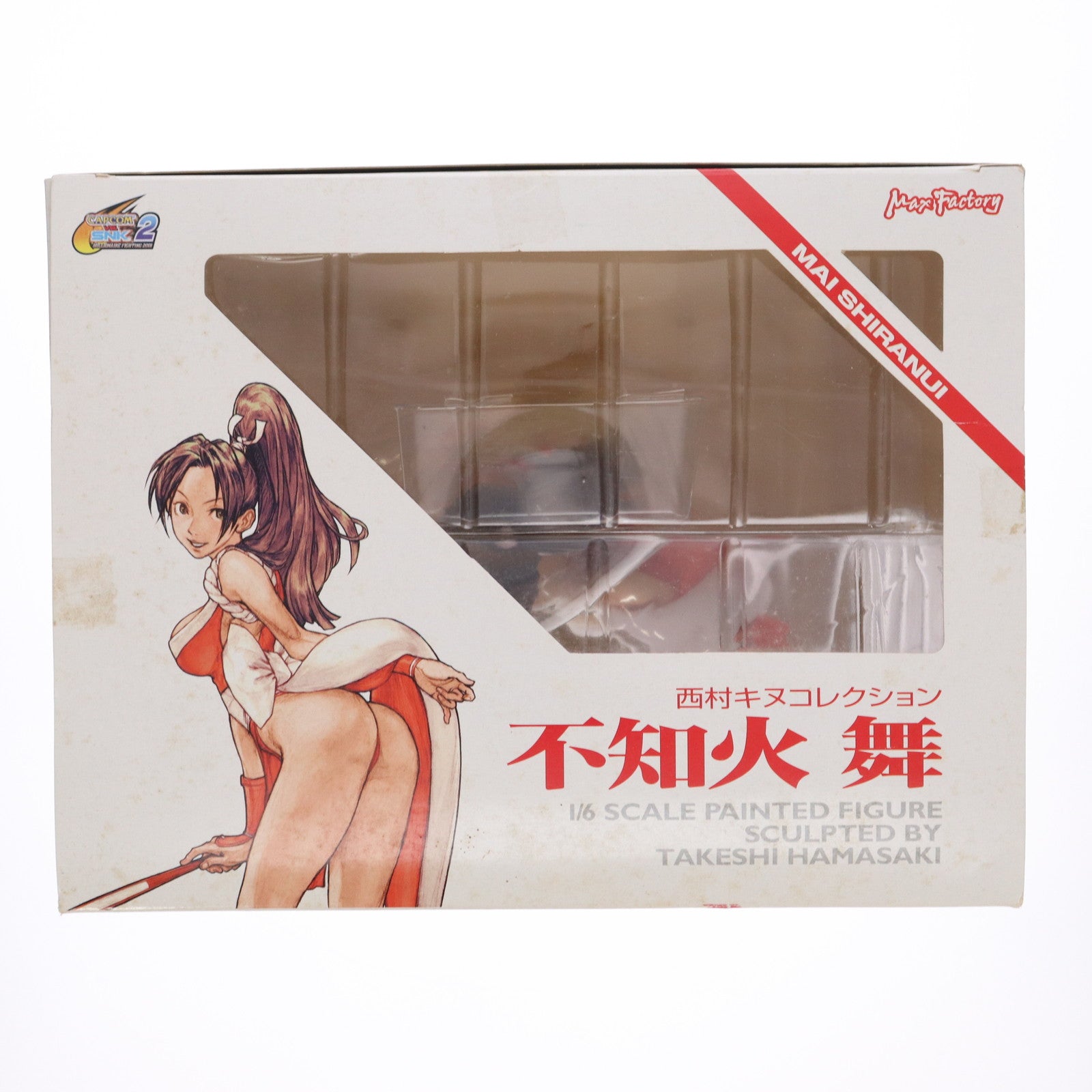 【中古即納】[FIG] 西村キヌコレクション 不知火舞(しらぬいまい) CAPCOM VS. SNK2(カプコン バーサス エス・エヌ・ケイ2) 1/6 完成品 フィギュア マックスファクトリー(20070811)