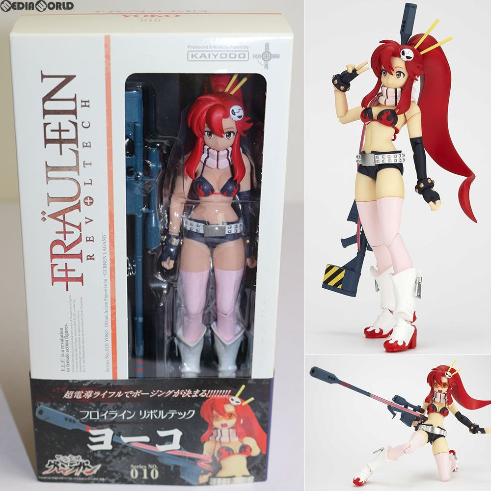 【中古即納】[FIG] フロイラインリボルテック No.010 ヨーコ 天元突破グレンラガン 1/10 完成品 可動フィギュア 海洋堂(20081001)