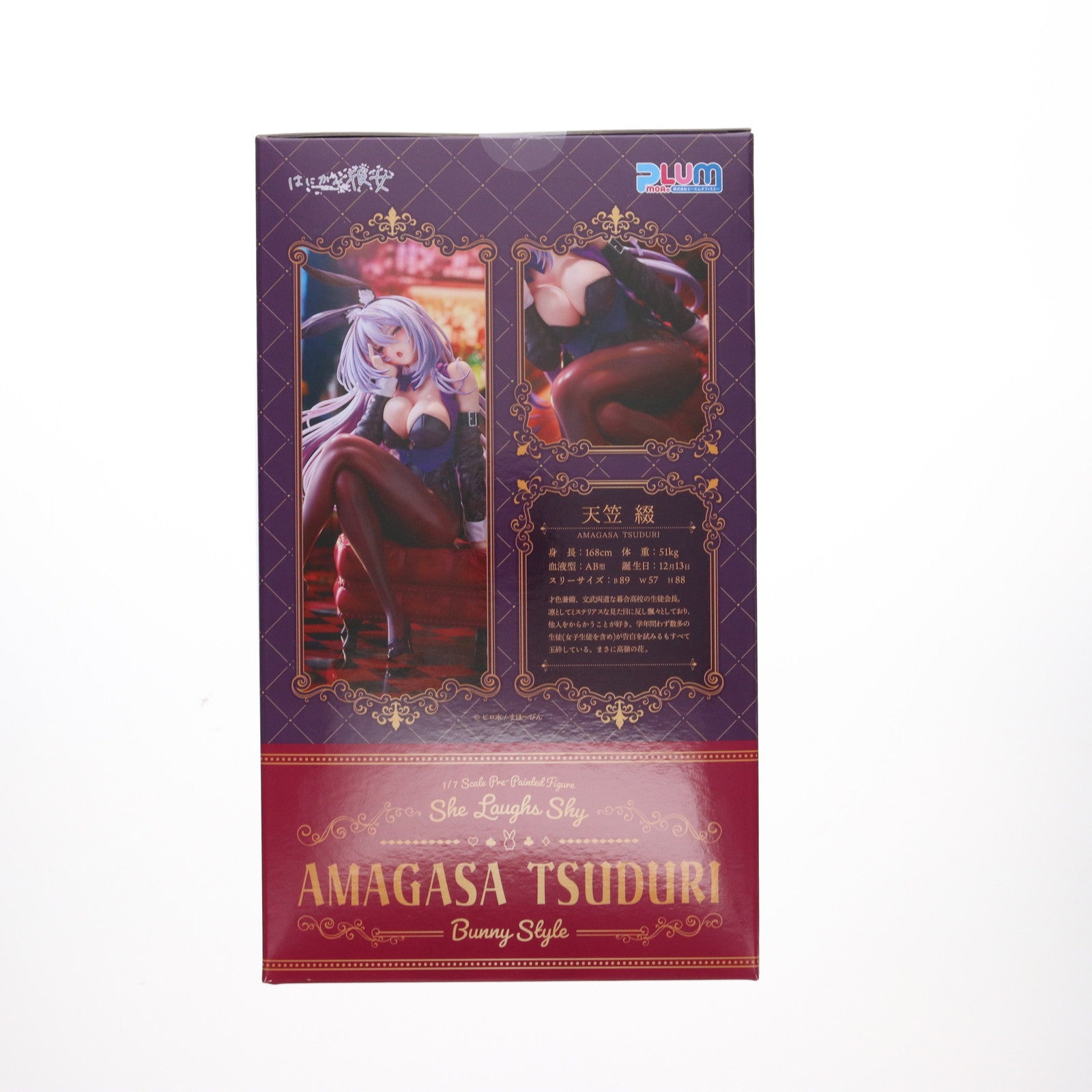 【中古即納】[FIG] 天笠綴(あまがさつづり) Bunny Style Illustrated by ピロ水 はにかみ彼女 1/7 完成品 フィギュア PLUM(プラム)(20240331)