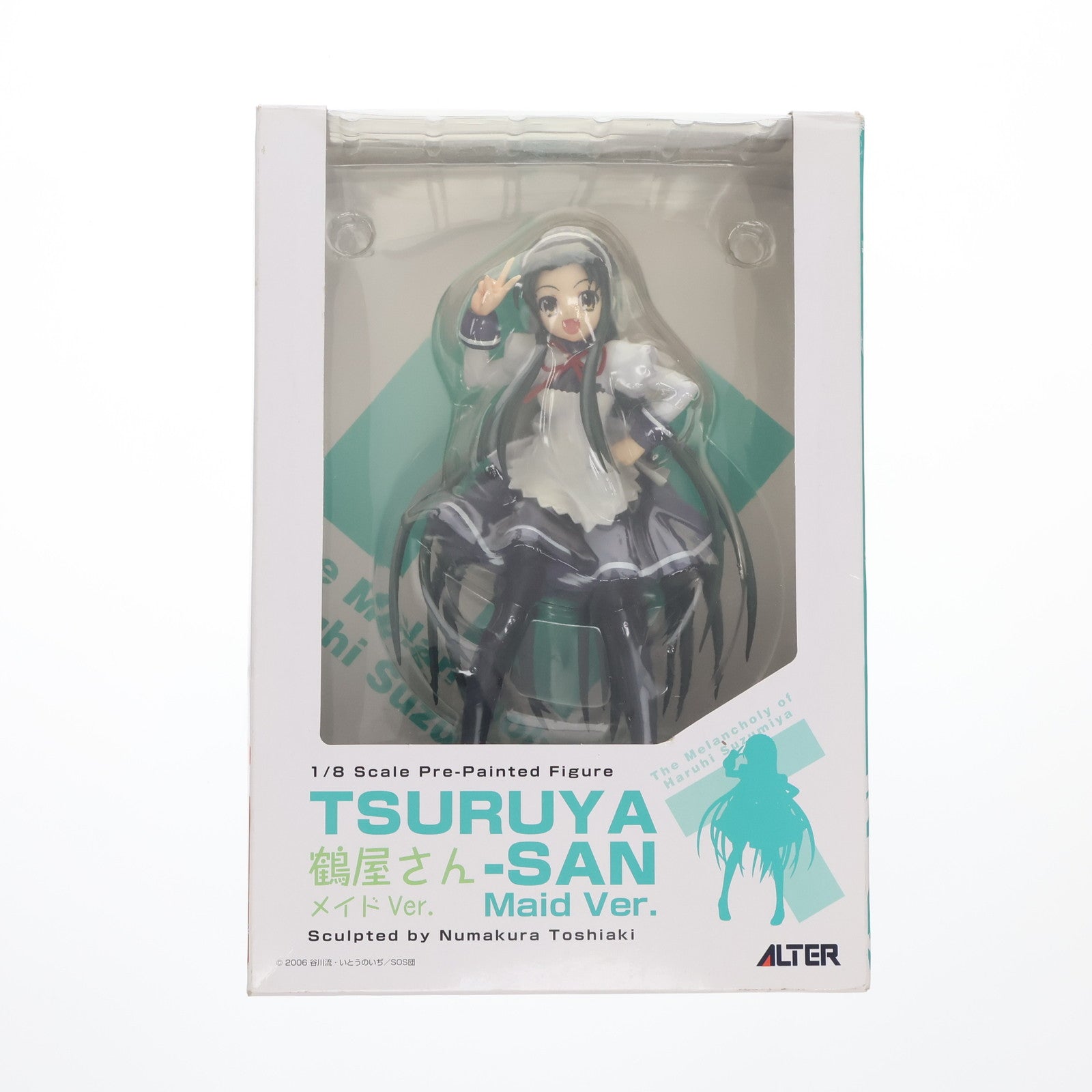 【中古即納】[FIG] 鶴屋さん(つるやさん) メイドVer. 涼宮ハルヒの憂鬱 1/8 完成品 フィギュア キャラアニ/アルター(20071130)