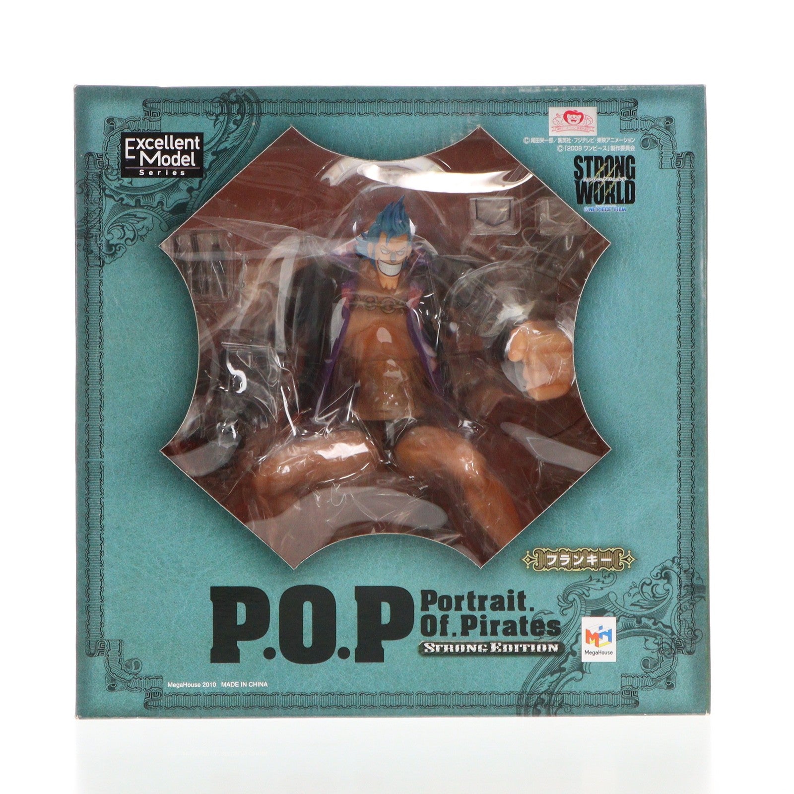 【中古即納】[FIG] Portrait.Of.Pirates P.O.P STRONG EDITION フランキー ONE PIECE(ワンピース) 1/8 完成品 フィギュア メガハウス(20100901)