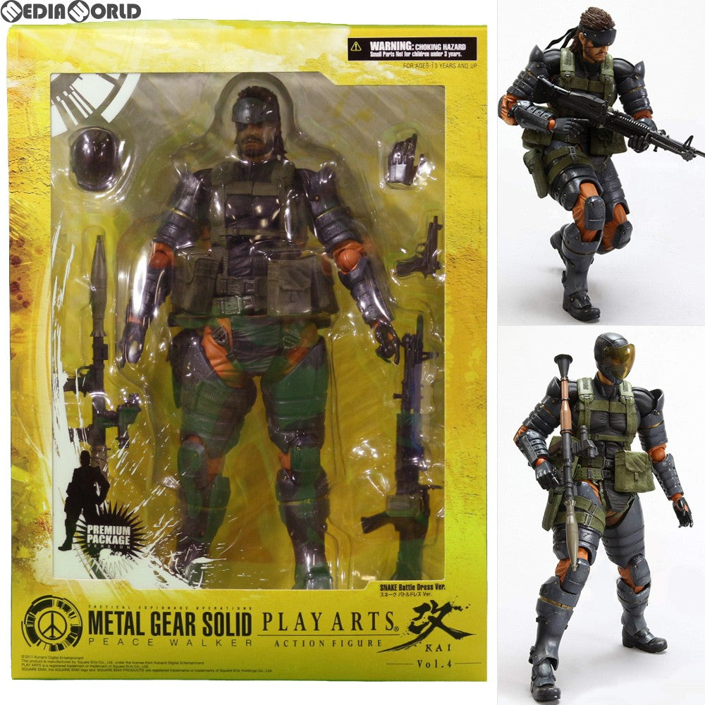 【中古即納】[FIG] PLAY ARTS改(プレイアーツ改) Vol.4 スネーク バトルドレスバージョン METAL GEAR SOLID PEACE WALKER(メタルギアソリッド ピースウォーカー) 完成品 可動フィギュア スクウェア・エニックス(20111110)