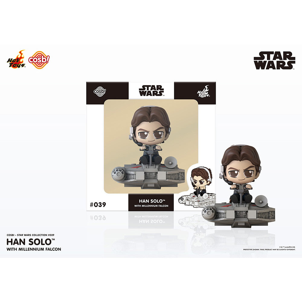 【中古即納】[FIG] Cosbi(コスビ) スター・ウォーズ・コレクション #039 ハン・ソロ&ミレニアム・ファルコン[映画『スター・ウォーズ』] STAR WARS 完成品 フィギュア(CBX-SW#039) ホットトイズ(20241031)