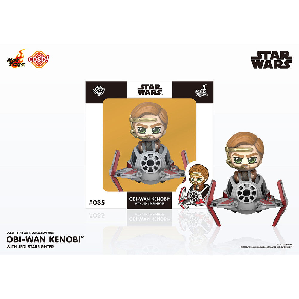 【中古即納】[FIG] Cosbi(コスビ) スター・ウォーズ・コレクション #035 オビ=ワン・ケノービ&ジェダイ・スターファイター[映画『スター・ウォーズ』] STAR WARS 完成品 フィギュア(CBX-SW#035) ホットトイズ(20241031)