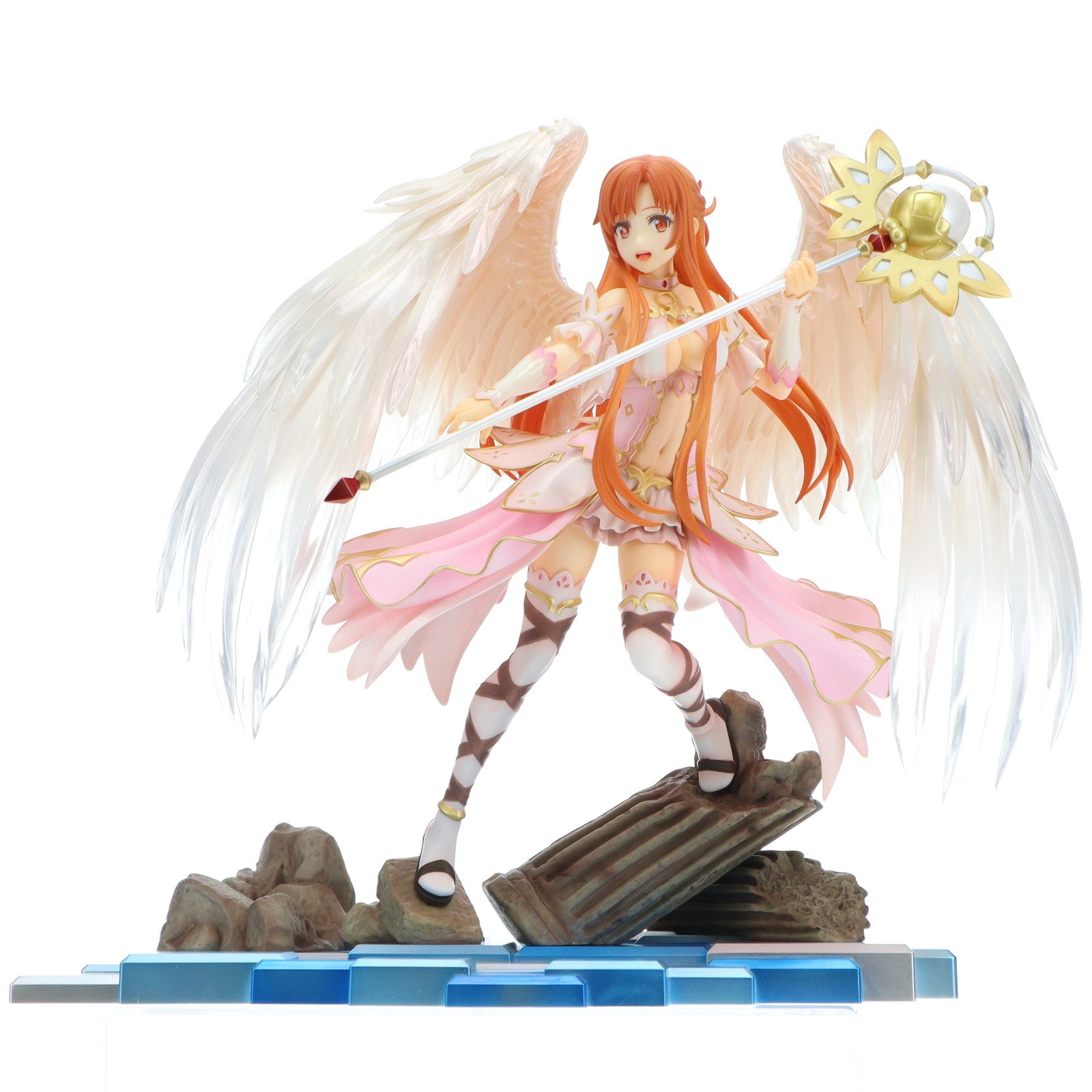 【中古即納】[FIG] 2種同時購入特典付属 eStream Store限定 SHIBUYA SCRAMBLE FIGURE アリス -光輝の天使Ver-&アスナ -癒しの天使Ver- 2種セット ソードアート・オンライン アリシゼーション 1/7 完成品 フィギュア eStream/アルファサテライト(20210331)