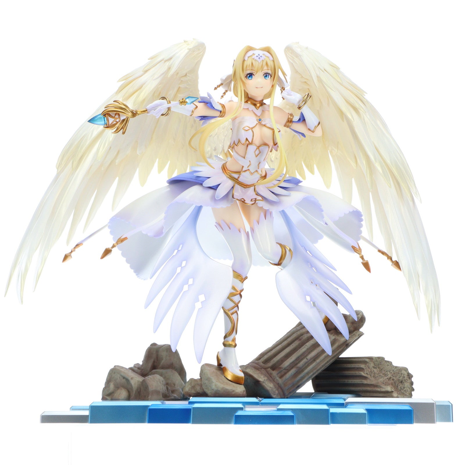 【中古即納】[FIG] 2種同時購入特典付属 eStream Store限定 SHIBUYA SCRAMBLE FIGURE アリス -光輝の天使Ver-&アスナ -癒しの天使Ver- 2種セット ソードアート・オンライン アリシゼーション 1/7 完成品 フィギュア eStream/アルファサテライト(20210331)