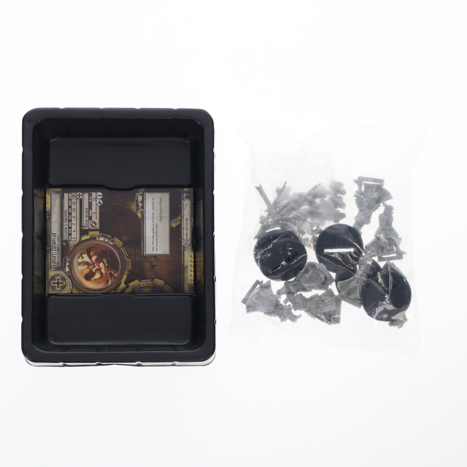 【中古即納】[FIG] Protectorate of Menoth Knights Exemplar UNIT(ナイト・エグゼンプラー ユニット) Warmachine(ウォーマシン) ガレージキット フィギュア Privateer Press(19991231)