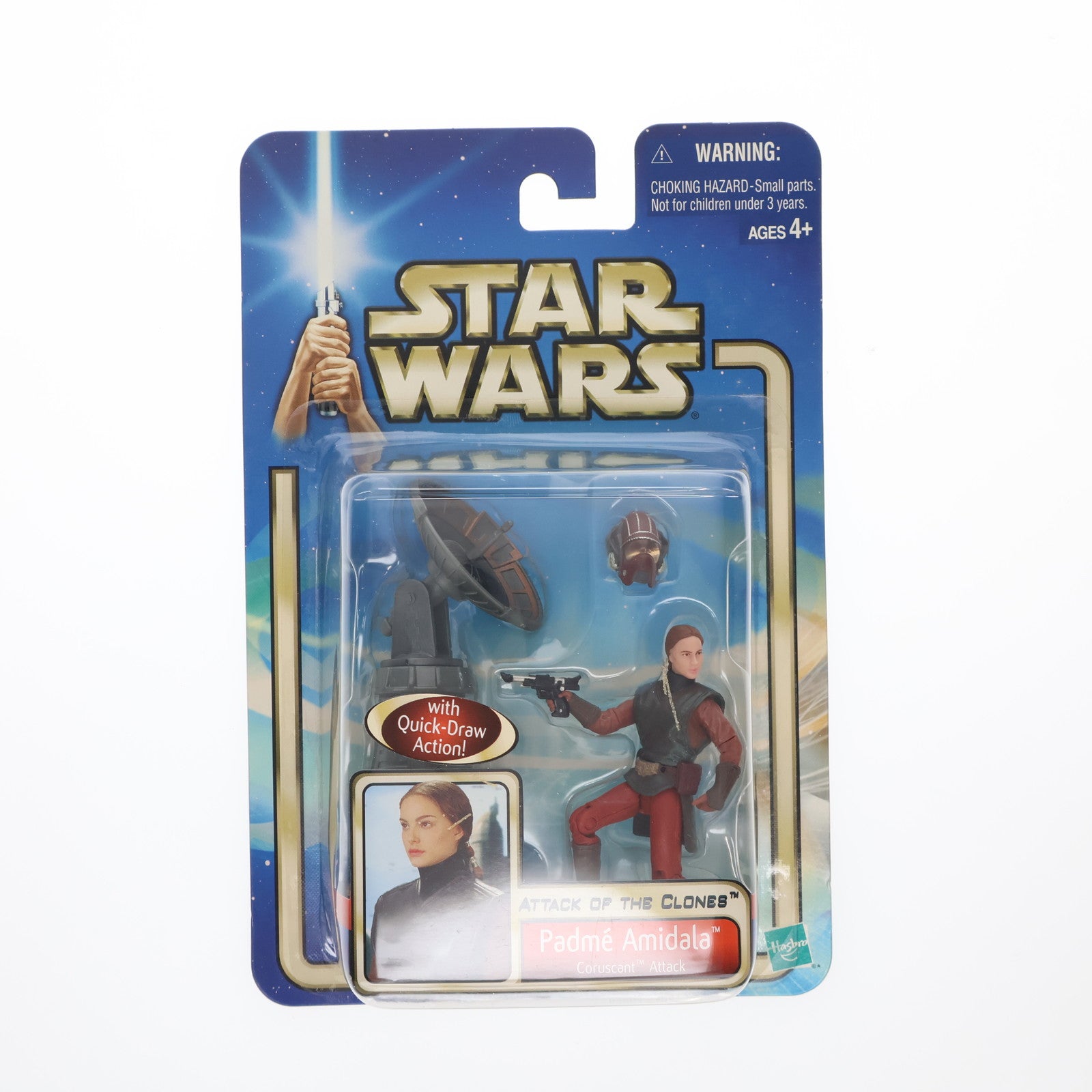 【中古即納】[FIG] スター・ウォーズ ベーシックフィギュア パドメ・アミダラ コルサントアタックバージョン STAR WARS エピソード2/クローンの攻撃 完成品 可動フィギュア トミー(19991231)