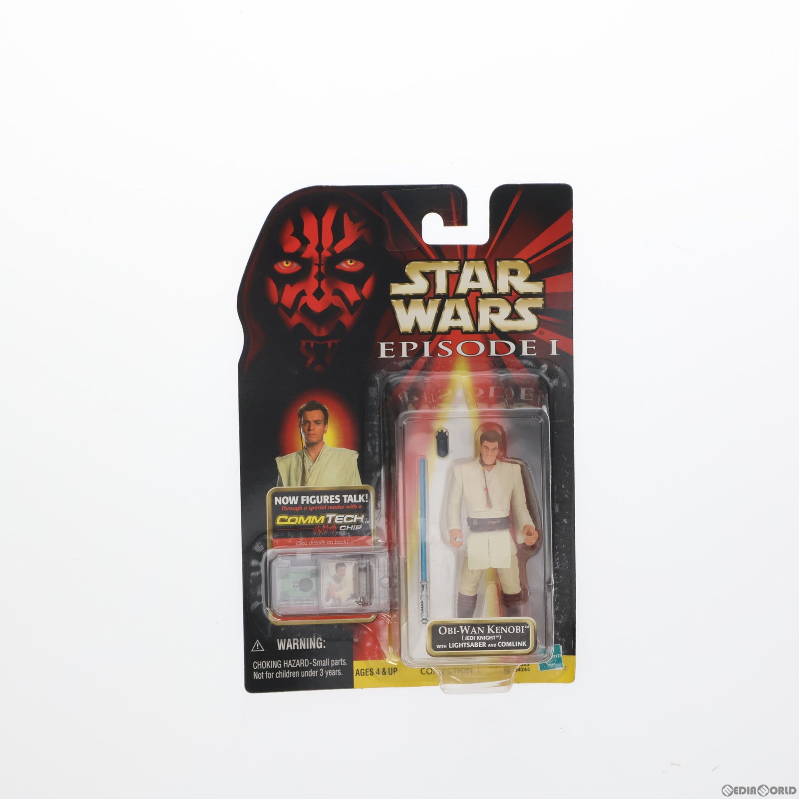 【中古即納】[FIG] スター・ウォーズ コムテック ベーシックフィギュア オビ=ワン・ケノービ ジェダイ・ナイト・バージョン STAR WARS エピソード1/ファントム・メナス 完成品 可動フィギュア トミー(19991231)