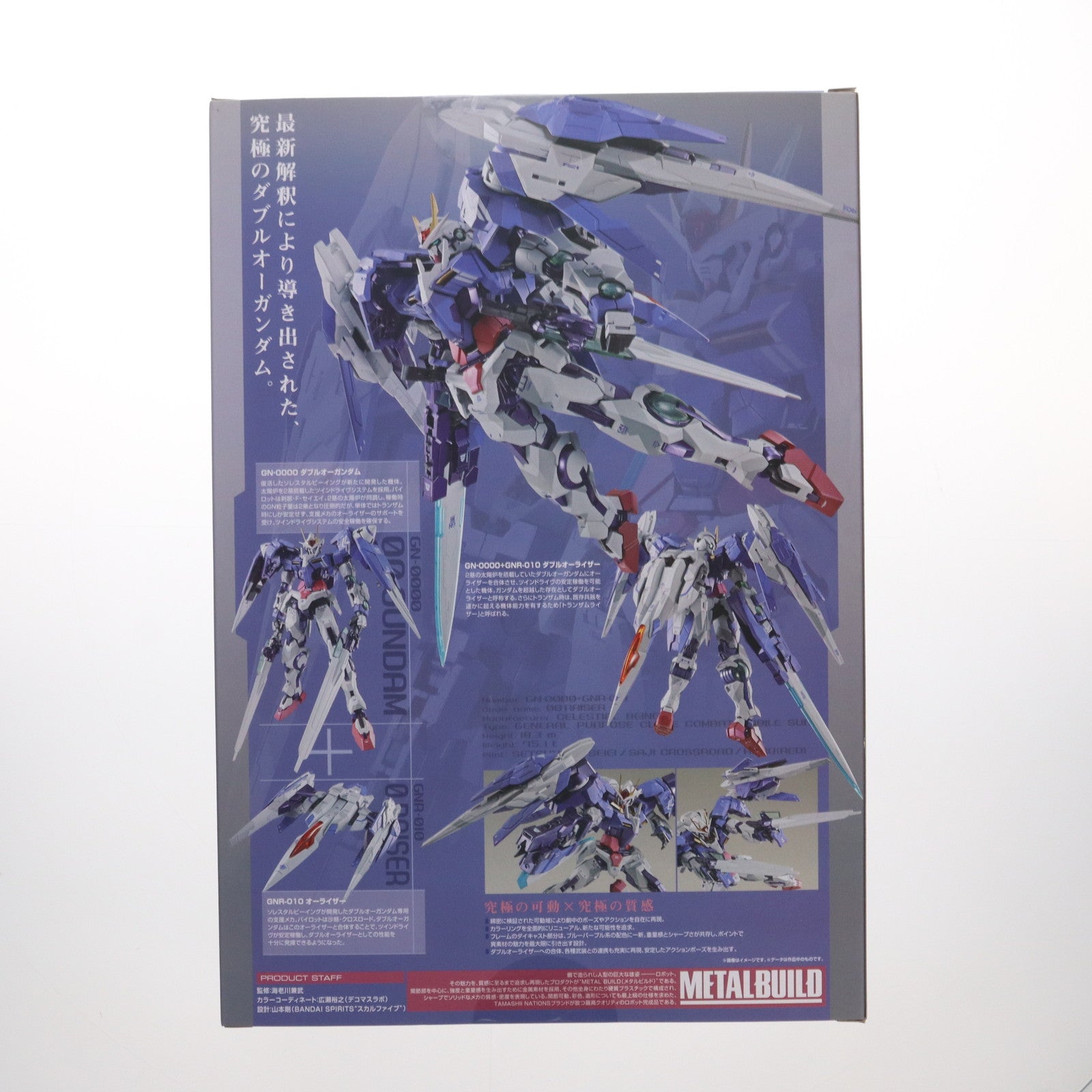 【中古即納】[FIG] METAL BUILD ダブルオーライザー デザイナーズブルー Ver. 機動戦士ガンダム00(ダブルオー) 完成品 可動フィギュア TAMASHII NATION 2019&魂ウェブ商店限定 バンダイスピリッツ(20191025)