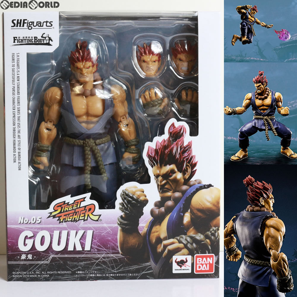 【中古即納】[FIG] S.H.Figuarts(フィギュアーツ) 豪鬼(ゴウキ) STREET FIGHTER(ストリートファイター) 完成品 可動フィギュア バンダイ(20180126)
