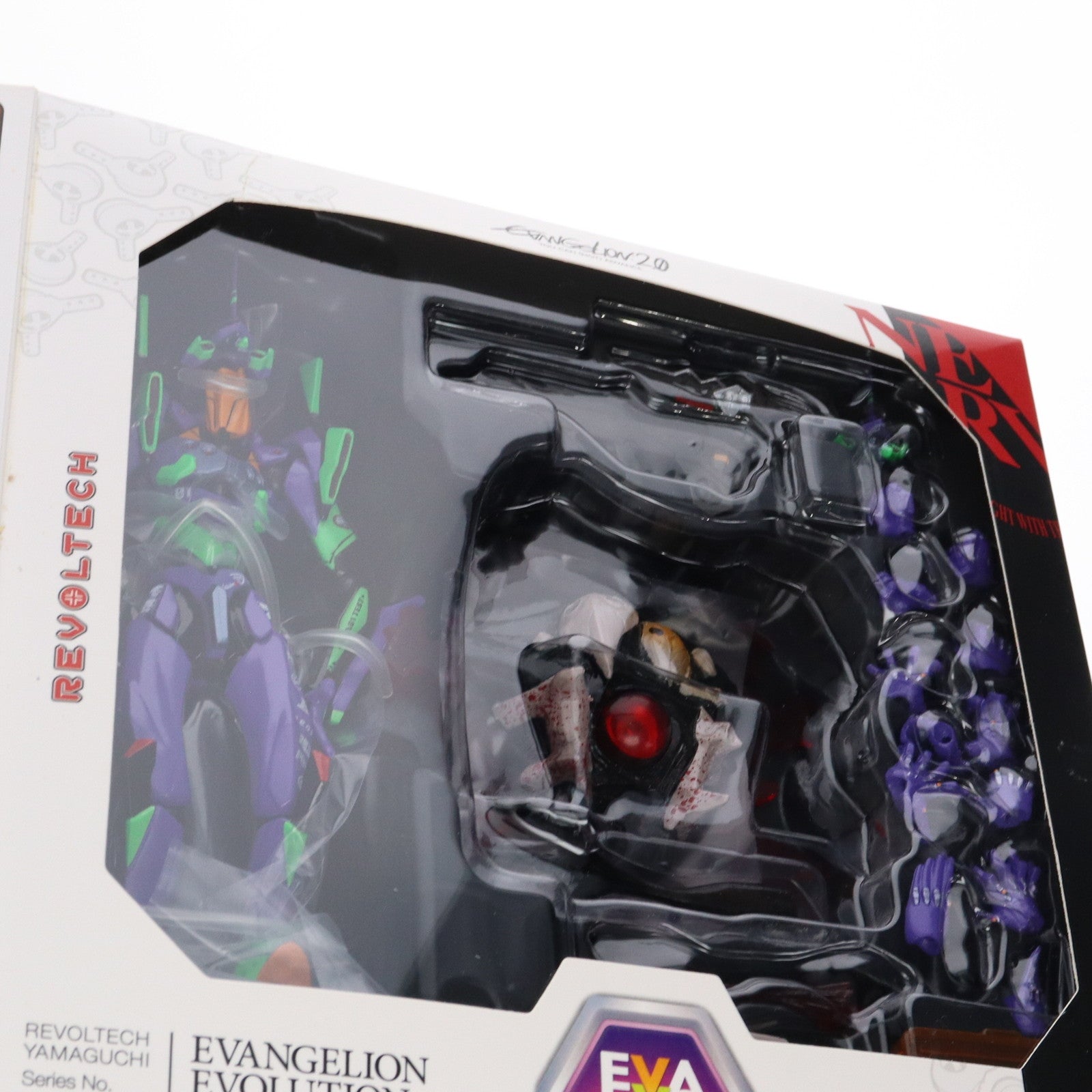 【中古即納】[FIG] リボルテックヤマグチ No.100EX エヴァンゲリオン初号機 エヴァレーシング2012/エヴァンゲリオンRT初号機アップル紫電 ヱヴァンゲリヲン新劇場版:序 完成品 可動フィギュア 海洋堂(20121116)