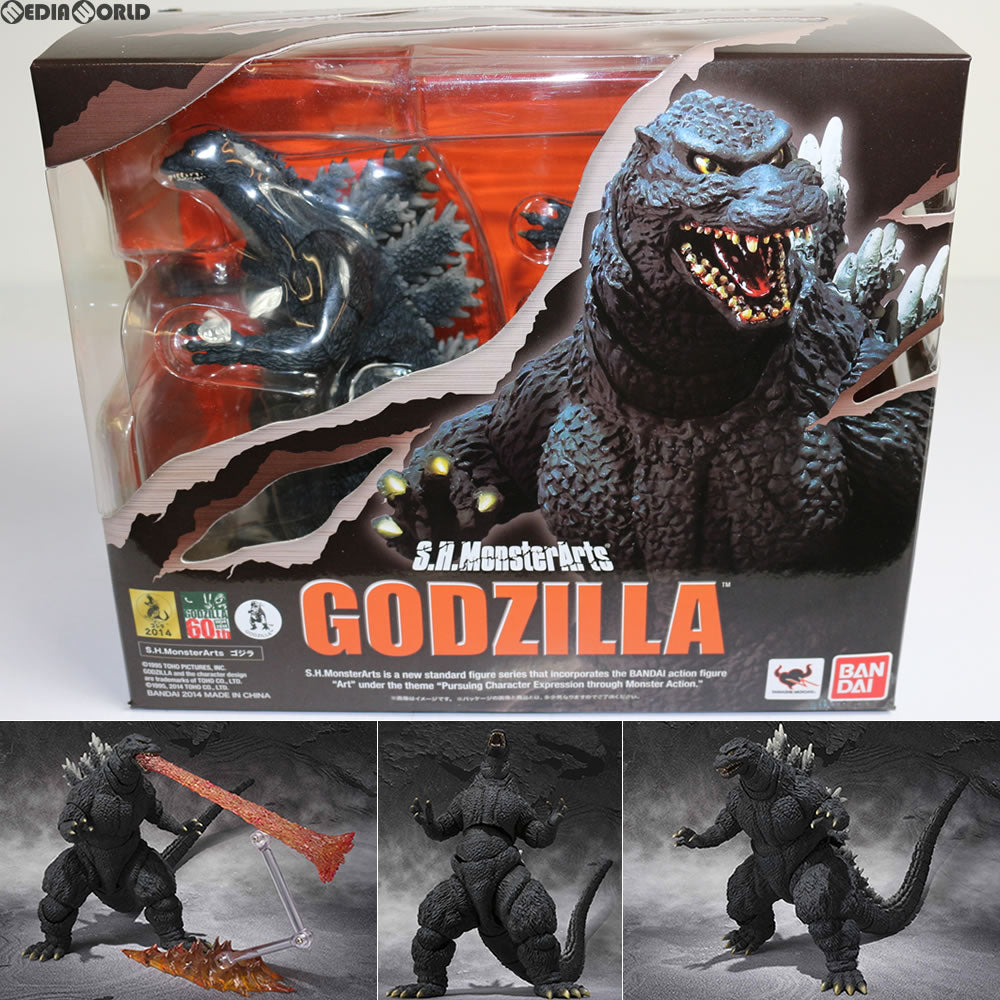 【中古即納】[FIG] S.H.MonsterArts(モンスターアーツ) ゴジラ 完成品 可動フィギュア バンダイ(20140719)