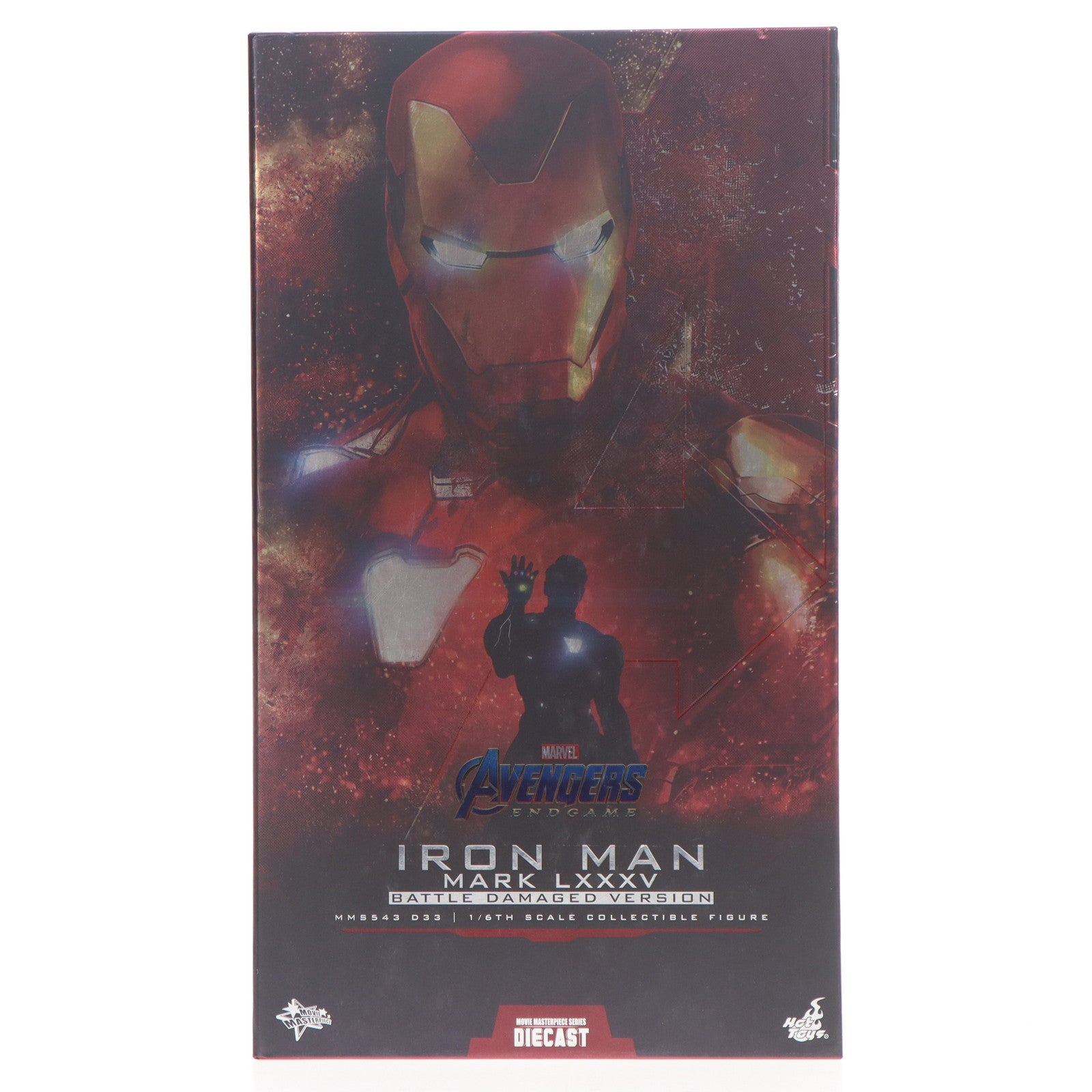 【中古即納】[FIG] ムービー・マスターピース DIECAST アイアンマン・マーク85(バトルダメージ版) アベンジャーズ/エンドゲーム 1/6 完成品 アクションフィギュア(MMS543D33) ホットトイズ(20220429)