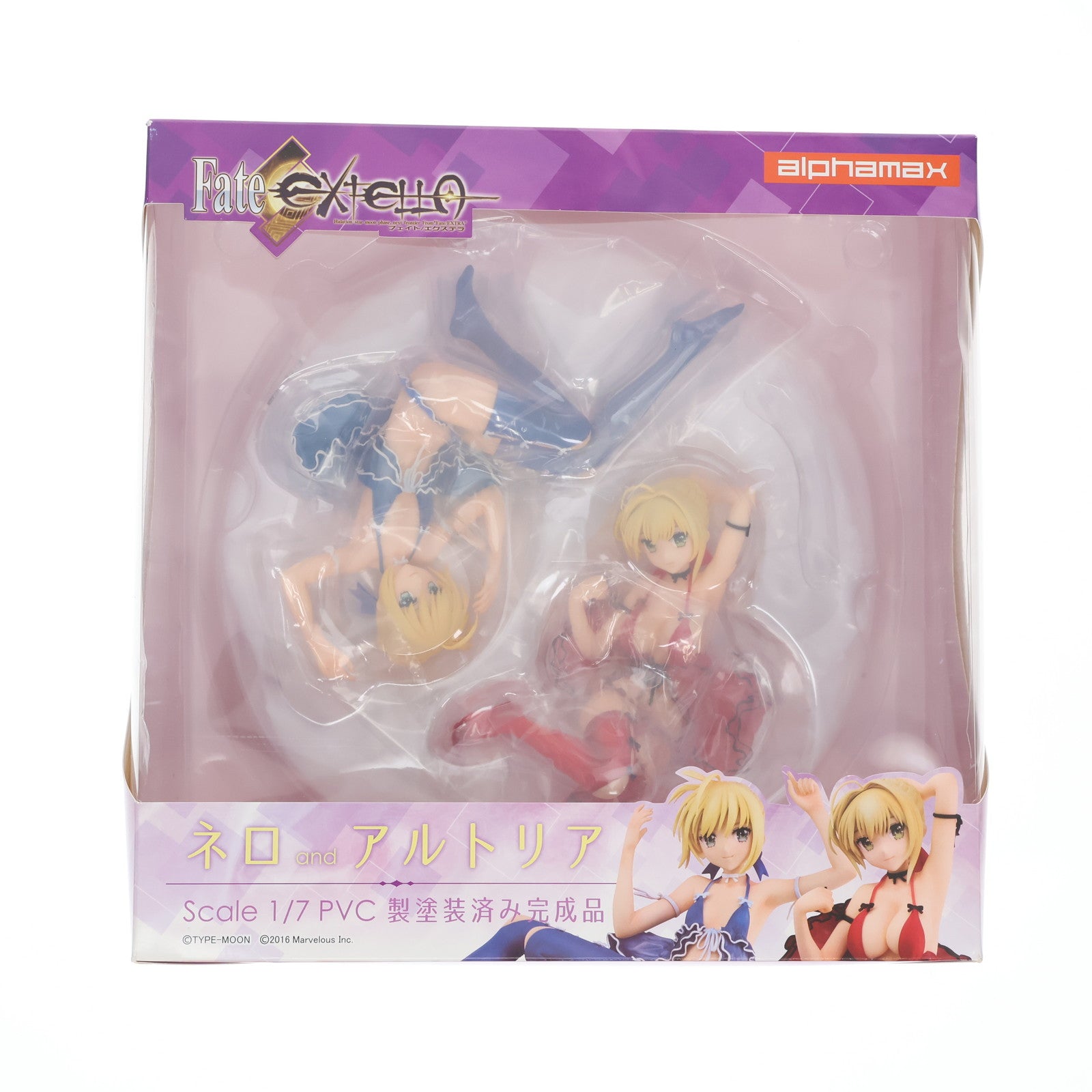 【中古即納】[FIG] ネロ・クラウディウス&アルトリア・ペンドラゴン Fate/EXTELLA(フェイト/エクステラ) 1/7 完成品 フィギュア(AX-0176) アルファマックス(20180613)