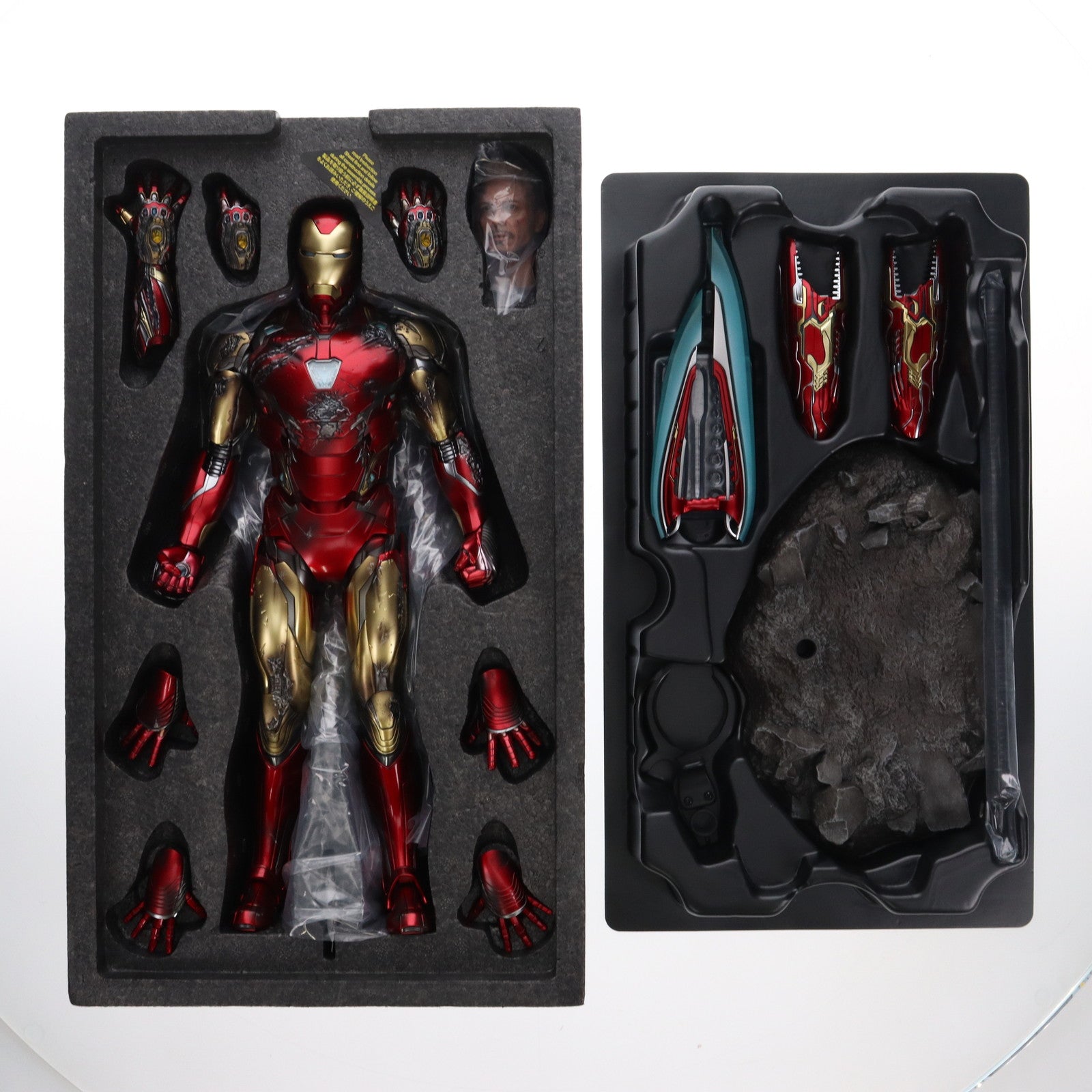 【中古即納】[FIG] ムービー・マスターピース DIECAST アイアンマン・マーク85(バトルダメージ版) アベンジャーズ/エンドゲーム 1/6 完成品 アクションフィギュア(MMS543D33) ホットトイズ(20220429)