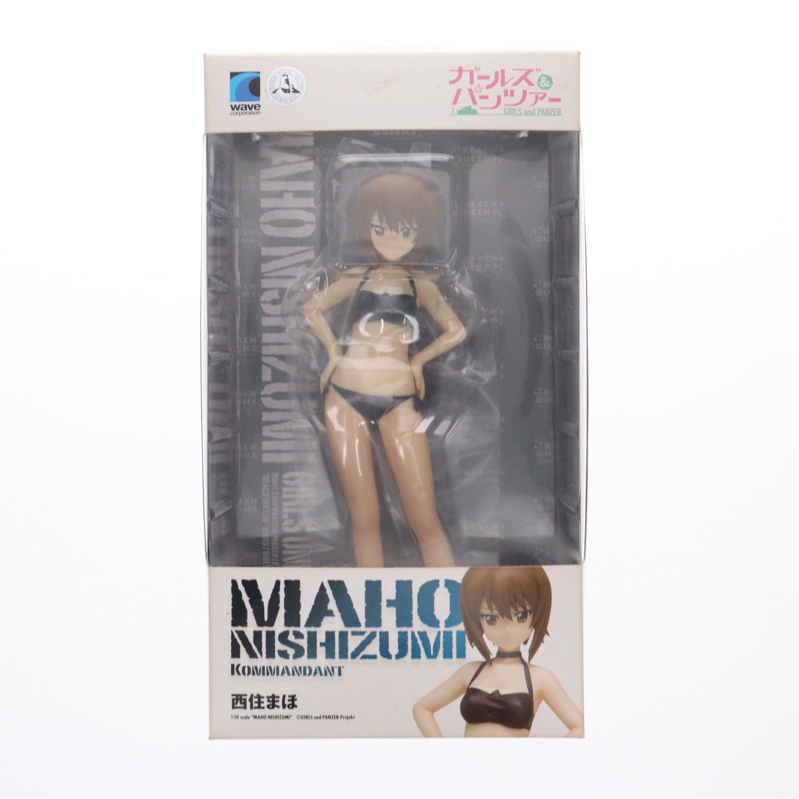 【中古即納】[FIG] (再販) BEACH QUEENS(ビーチクイーンズ) 西住まほ ガールズ&パンツァー 1/10 完成品 フィギュア(NF-415) ウェーブ(WAVE)(20161223)