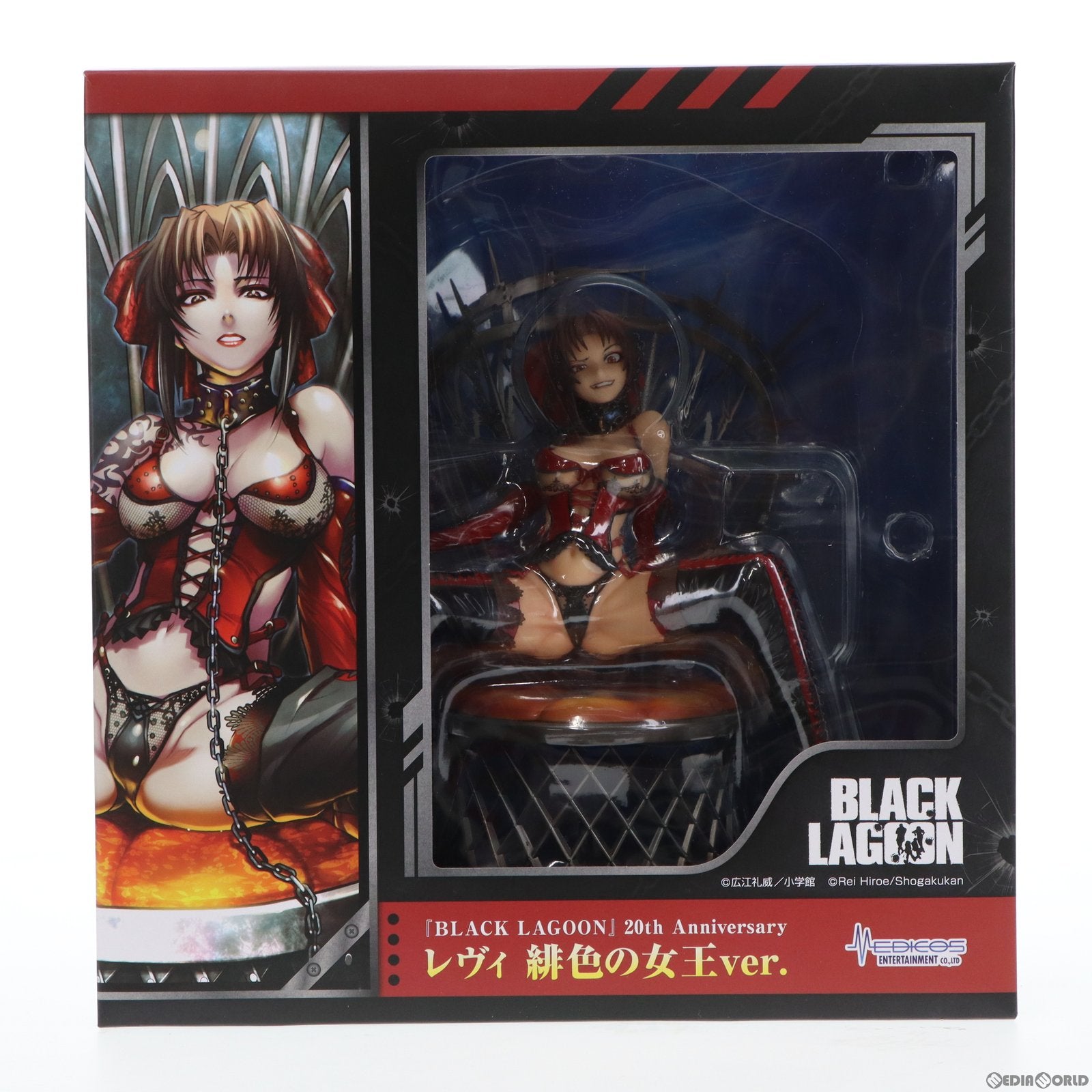 【中古即納】[FIG] MEDICOS ONLINE SHOP限定特典付属 『BLACK LAGOON』20th Anniversary レヴィ 緋色の女王ver. ブラックラグーン 1/7 完成品 フィギュア(FG-BL001) メディコス・エンタテインメント(20220728)
