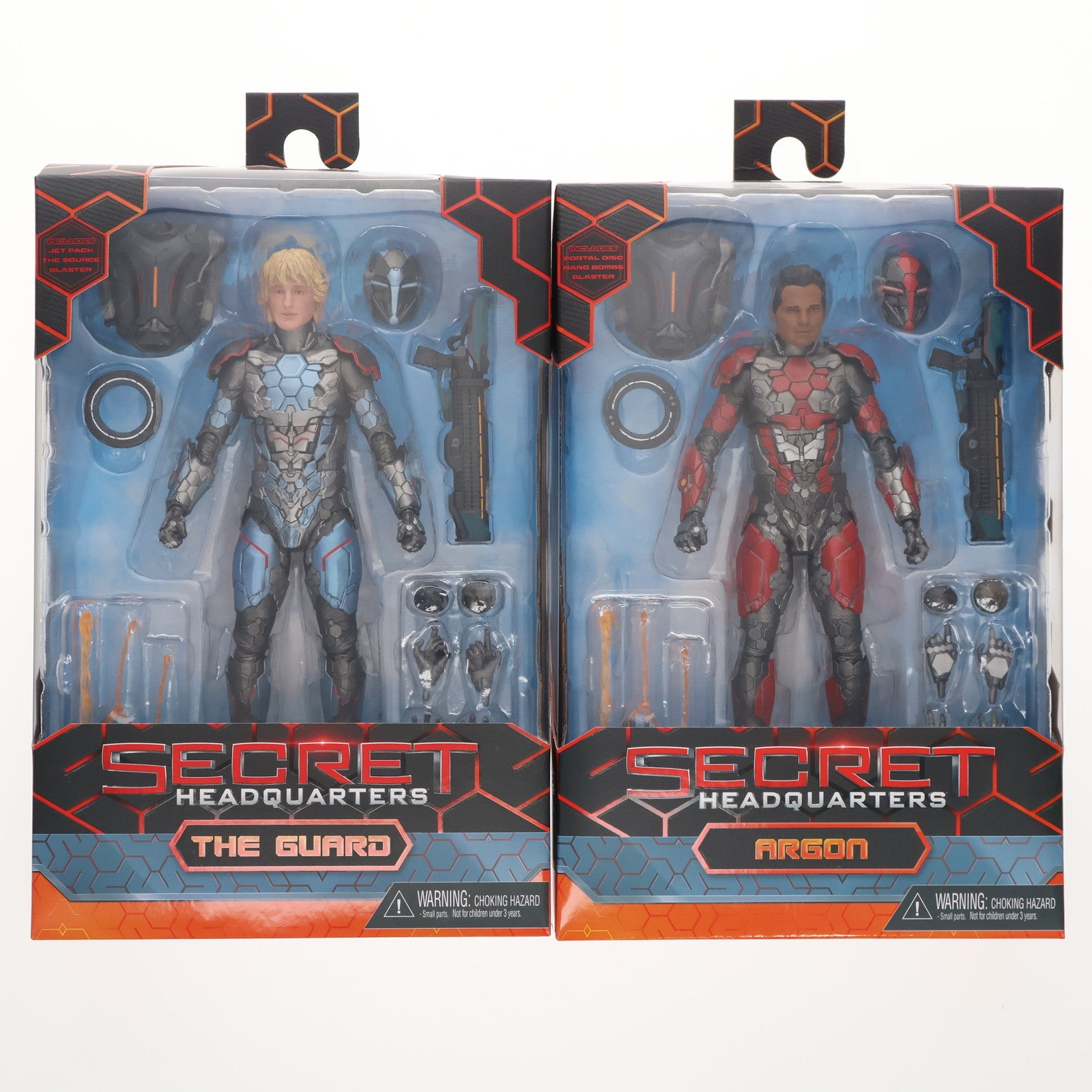【中古即納】[FIG] 7インチ アクションフィギュア ザ・ガード&アルゴン Secret Headquarters(シークレットヘッドクオーター) 完成品 可動フィギュア ネカ/豆魚雷(20221031)