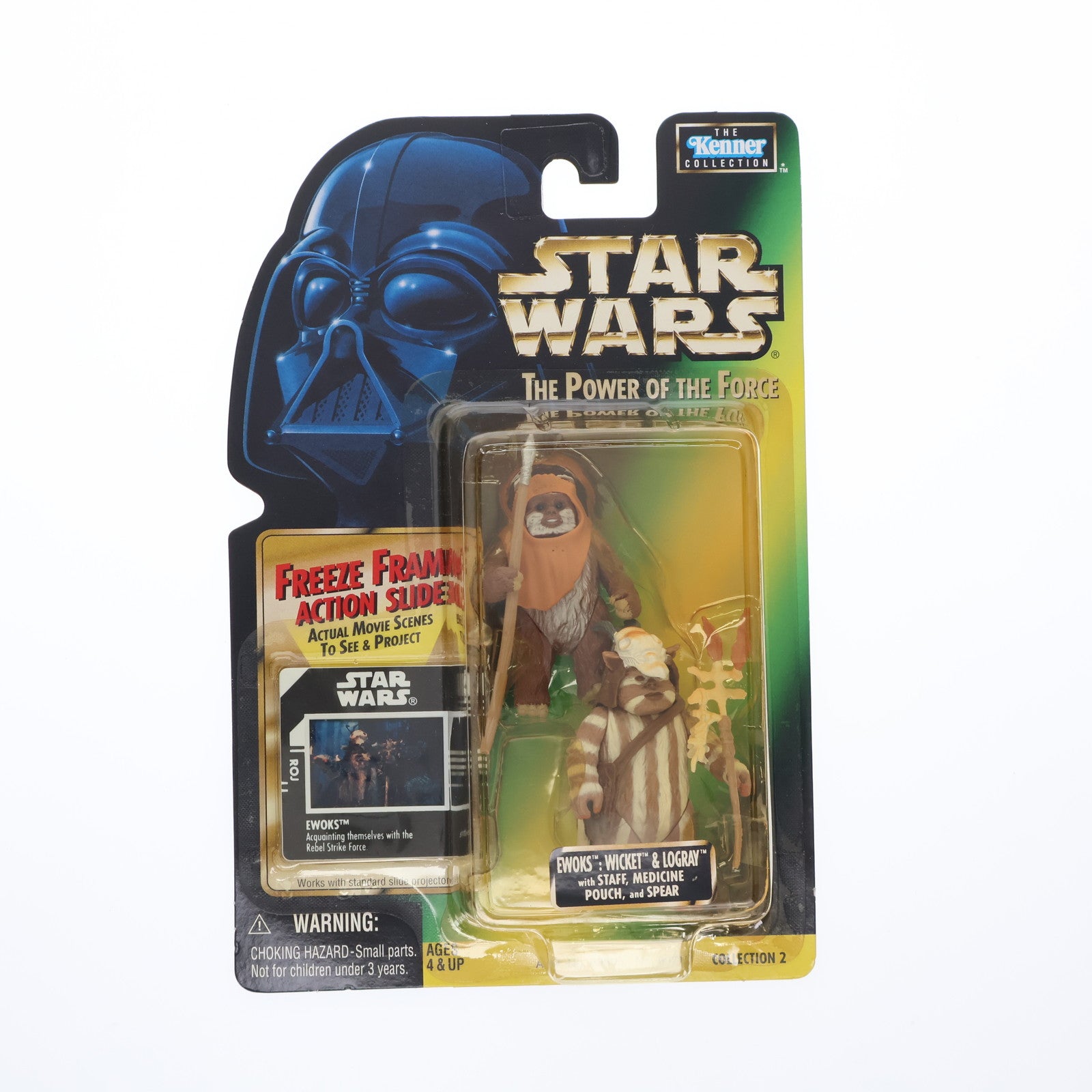 【中古即納】[FIG] The Power Of The Force Ewoks: Wicket & Logray(イウォーク ウィケット&ログレイ) STAR WARS(スター・ウォーズ) 完成品 フィギュア(69711) ハズブロ(19971231)