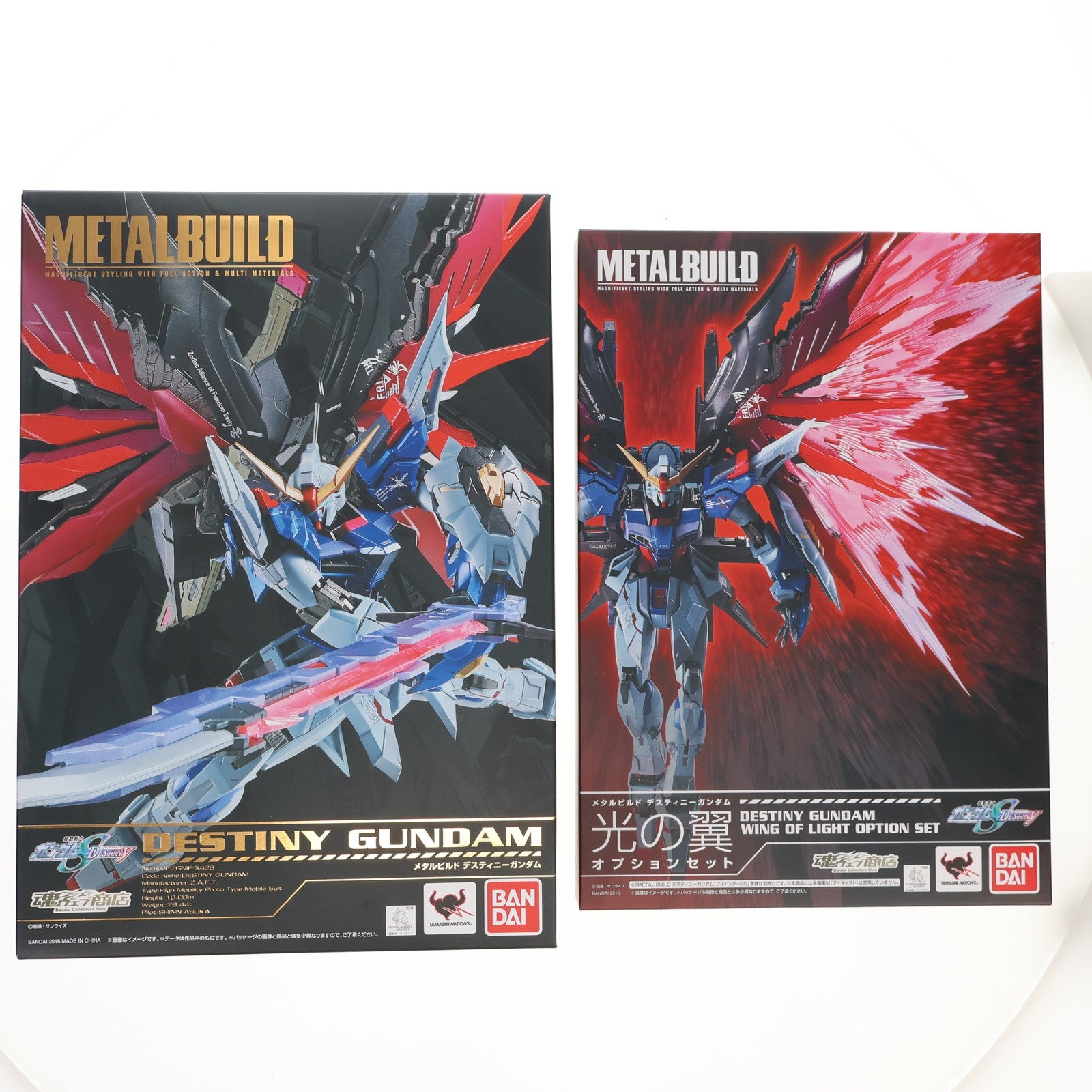 BANDAI - 魂ウェブ商店限定 L BUILD デスティニーガンダム 光の翼オプションセット 機動戦士ガンダムSEED DESTINY(シード デスティニー) フィギュア用アクセサリ バンダイ Amazon | 機動戦士ガンダムSEED DESTINY メタルビルド ZGMF-X42S
