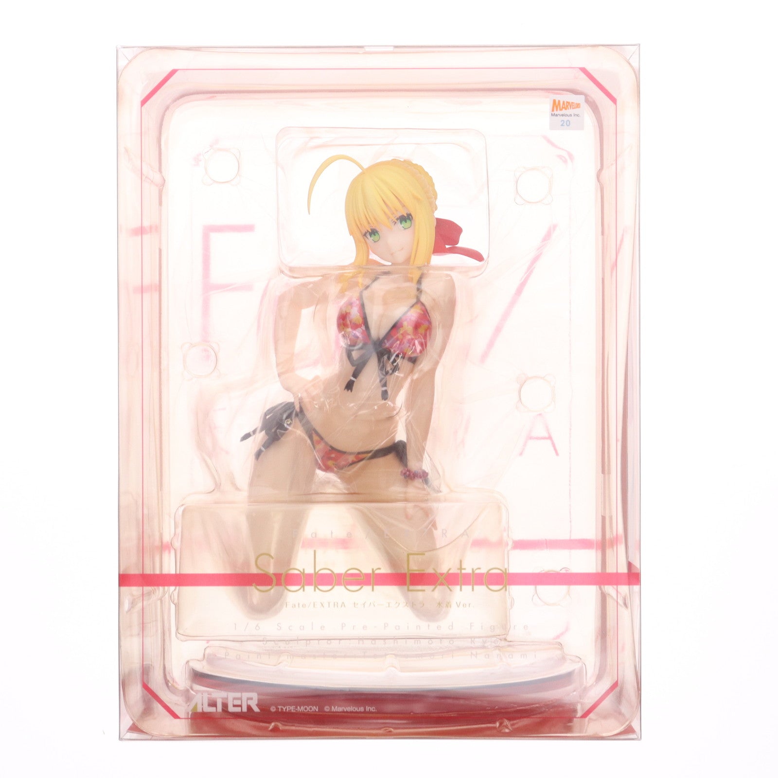 【中古即納】[FIG] セイバーエクストラ 水着Ver. Fate/EXTRA(フェイト/エクストラ) 1/6 完成品 フィギュア アルター(20170525)