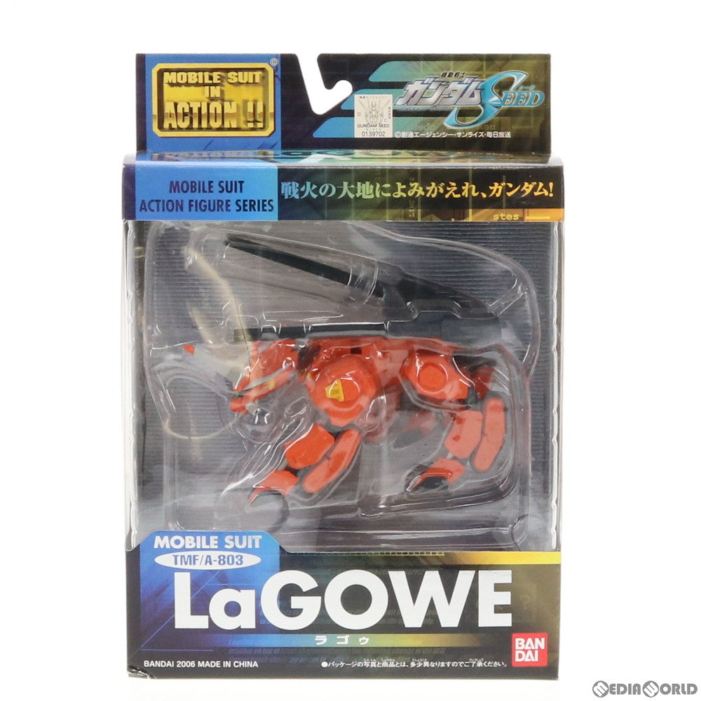 【中古即納】[FIG] MS IN ACTION!!(モビルスーツ・イン・アクション) TMF/A-803 ラゴゥ 機動戦士ガンダムSEED(シード) 完成品 可動フィギュア バンダイ(20060715)