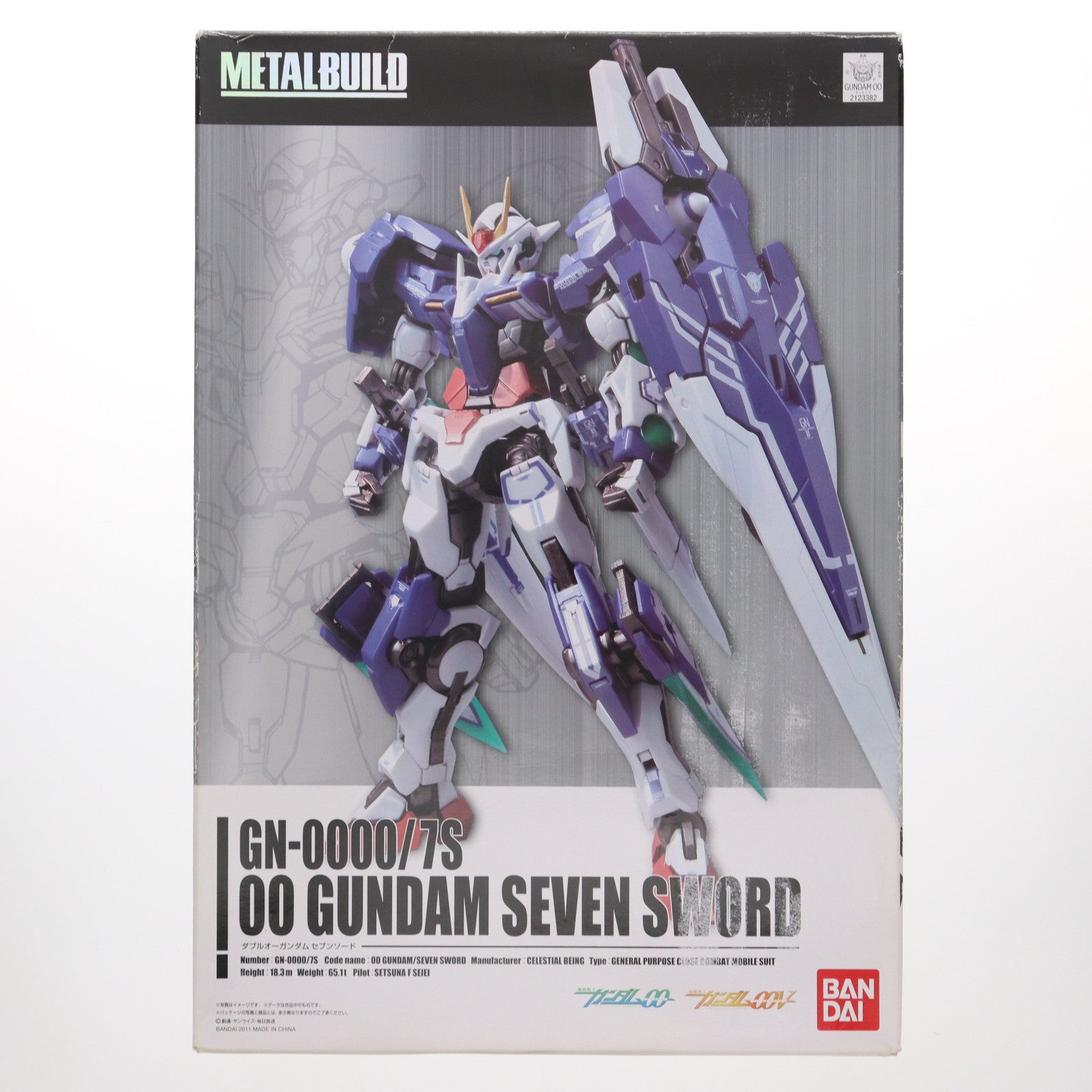 【中古即納】[FIG] 初回限定特典付属 METAL BUILD ダブルオーガンダム セブンソード 機動戦士ガンダム00(ダブルオー) 完成品 可動フィギュア バンダイ(20110326)