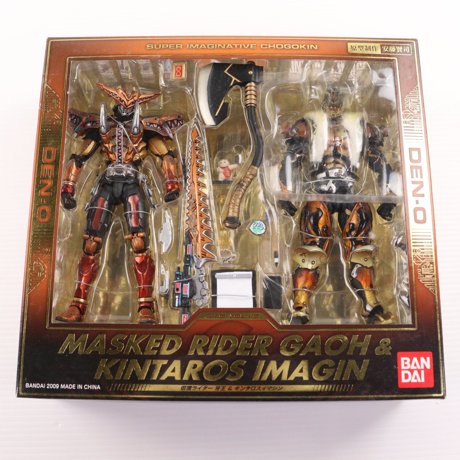 【中古即納】[FIG] S.I.C. VOL.48 仮面ライダーガオウ&キンタロスイマジン 仮面ライダー電王 完成品 可動フィギュア バンダイ(20090530)