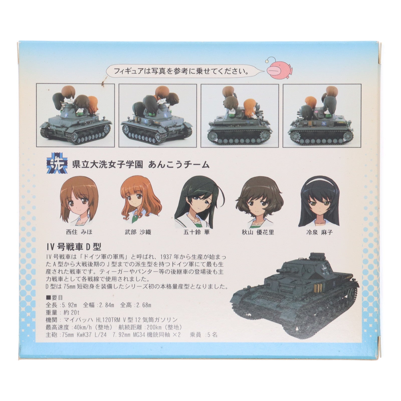 【中古即納】[FIG] ぺあどっとキャラクターシリーズ IV号戦車D型 エンディングVer. ガールズ&パンツァー 完成品 フィギュア(PD11) ぺあどっと(ピットロード)(20140312)