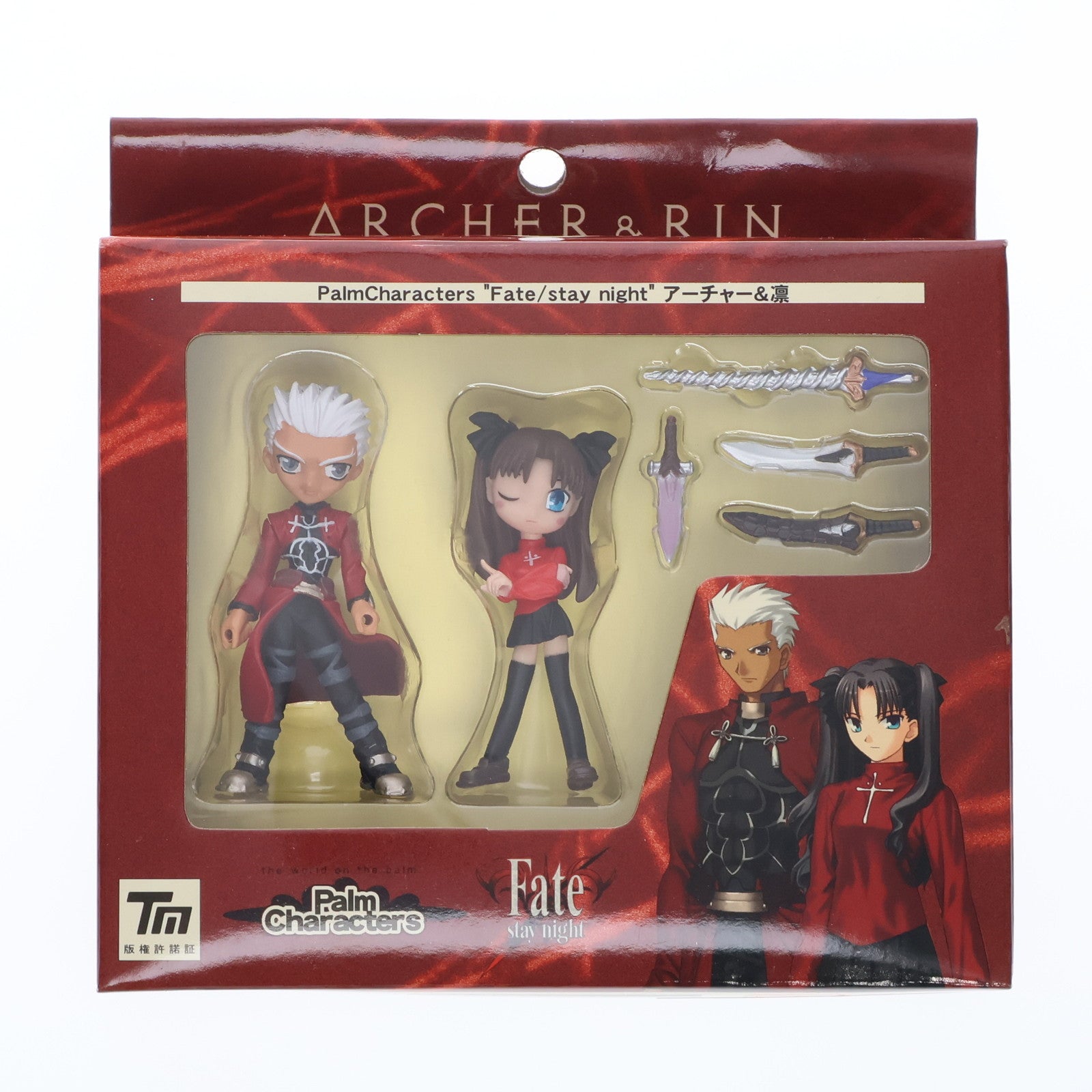 【中古即納】[FIG] Palm Characters アーチャー&遠坂凛(とおさかりん) Fate/stay night(フェイト/ステイナイト) 完成品 フィギュア とらのあな(20060708)