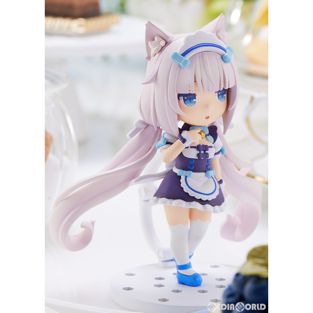 【中古即納】[FIG] (再販) ミニフィギュア100! バニラ ネコぱら 完成品 フィギュア(PF193) PLUM(プラム)(20240831)