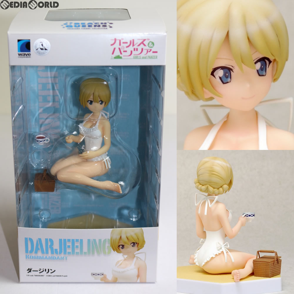 【中古即納】[FIG] (再販) BEACH QUEENS(ビーチクイーンズ) ダージリン ガールズ&パンツァー 1/10 完成品 フィギュア(NF-416) ウェーブ(WAVE)(20161223)