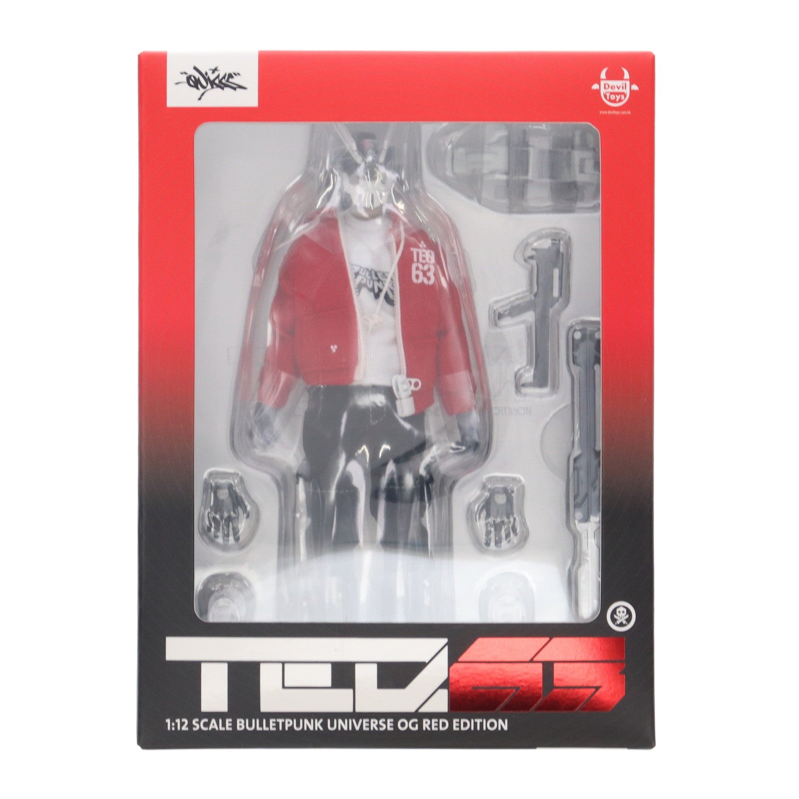 【中古即納】[FIG] Quiccs×Devil Toys TEQ63 BULLETPUNK UNIVERSE(バレットパンク ユニバース) OG RED EDITION 1/12 完成品 アクションフィギュア Devil Toys(デビルトイズ)(20211231)