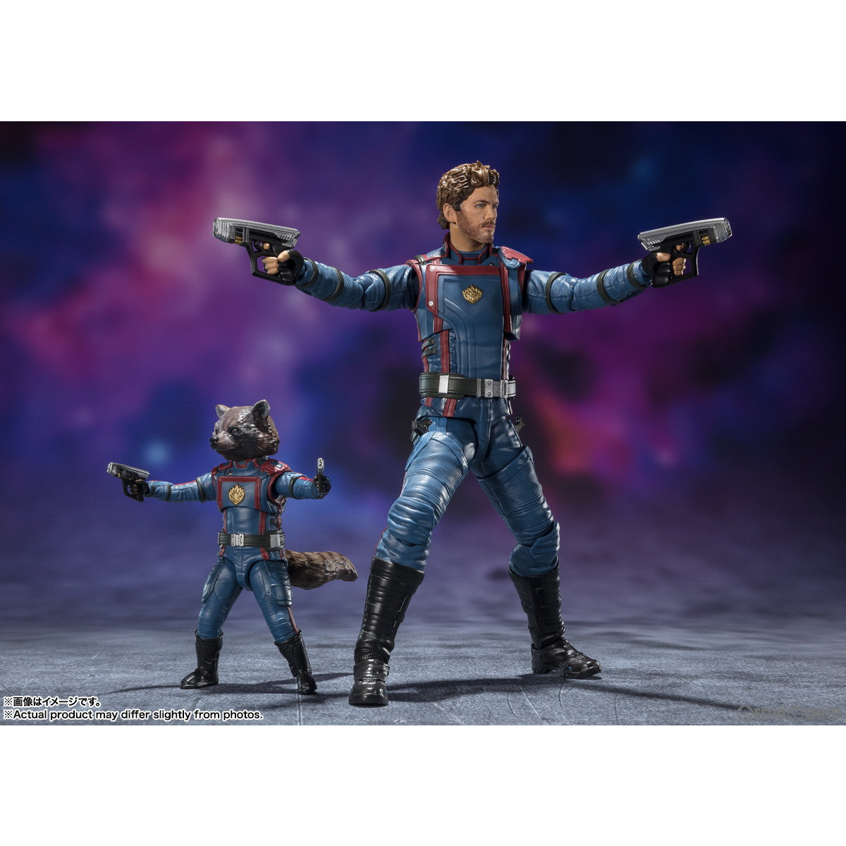 【中古即納】[FIG] S.H.Figuarts(フィギュアーツ) スター・ロード&ロケット・ラクーン(ガーディアンズ・オブ・ギャラクシー:VOLUME 3) 完成品 可動フィギュア バンダイスピリッツ(20230930)