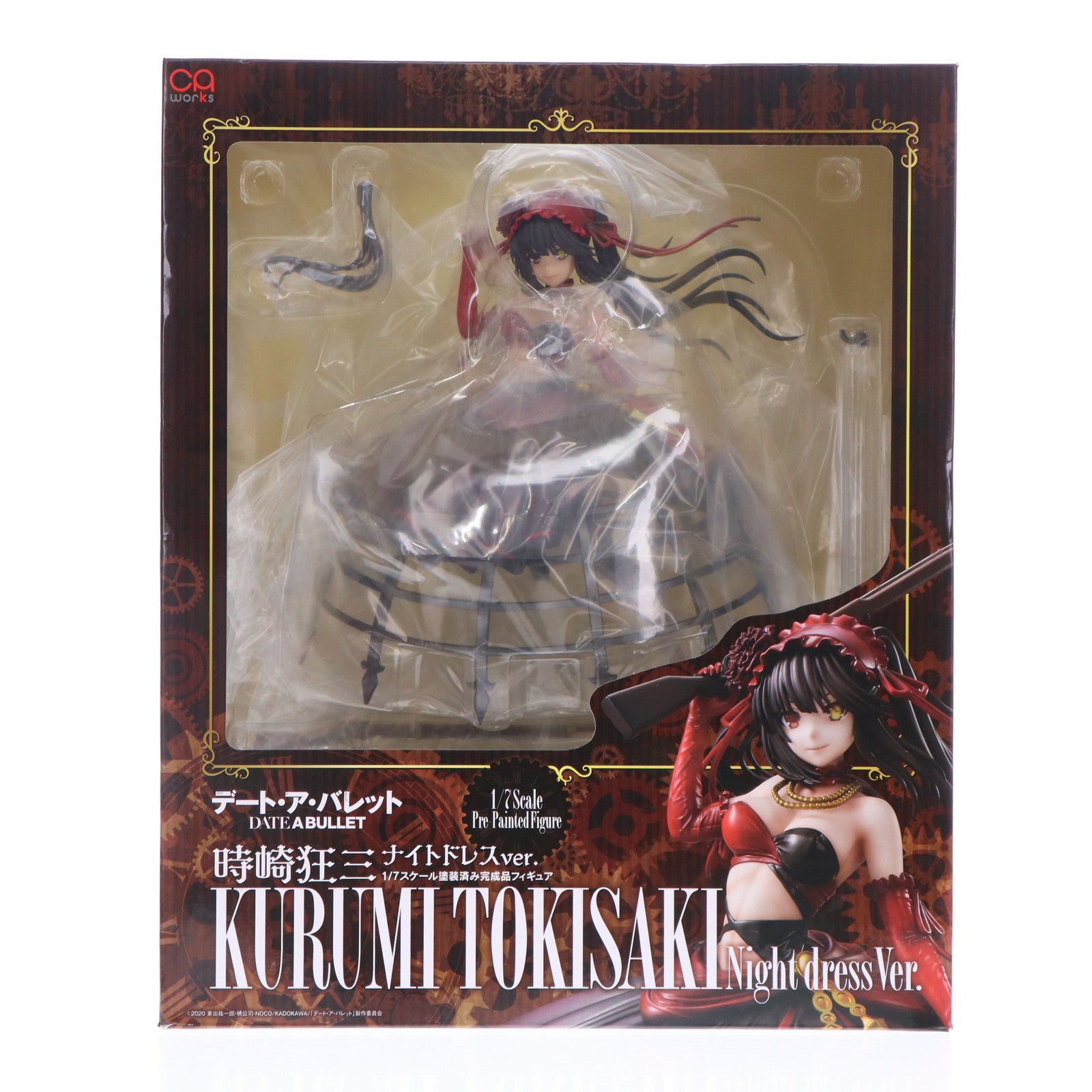 【中古即納】[FIG] CAworks 時崎狂三(ときさきくるみ) ナイトドレスver. デート・ア・バレット 1/7 完成品 フィギュア キャラアニ(20220227)