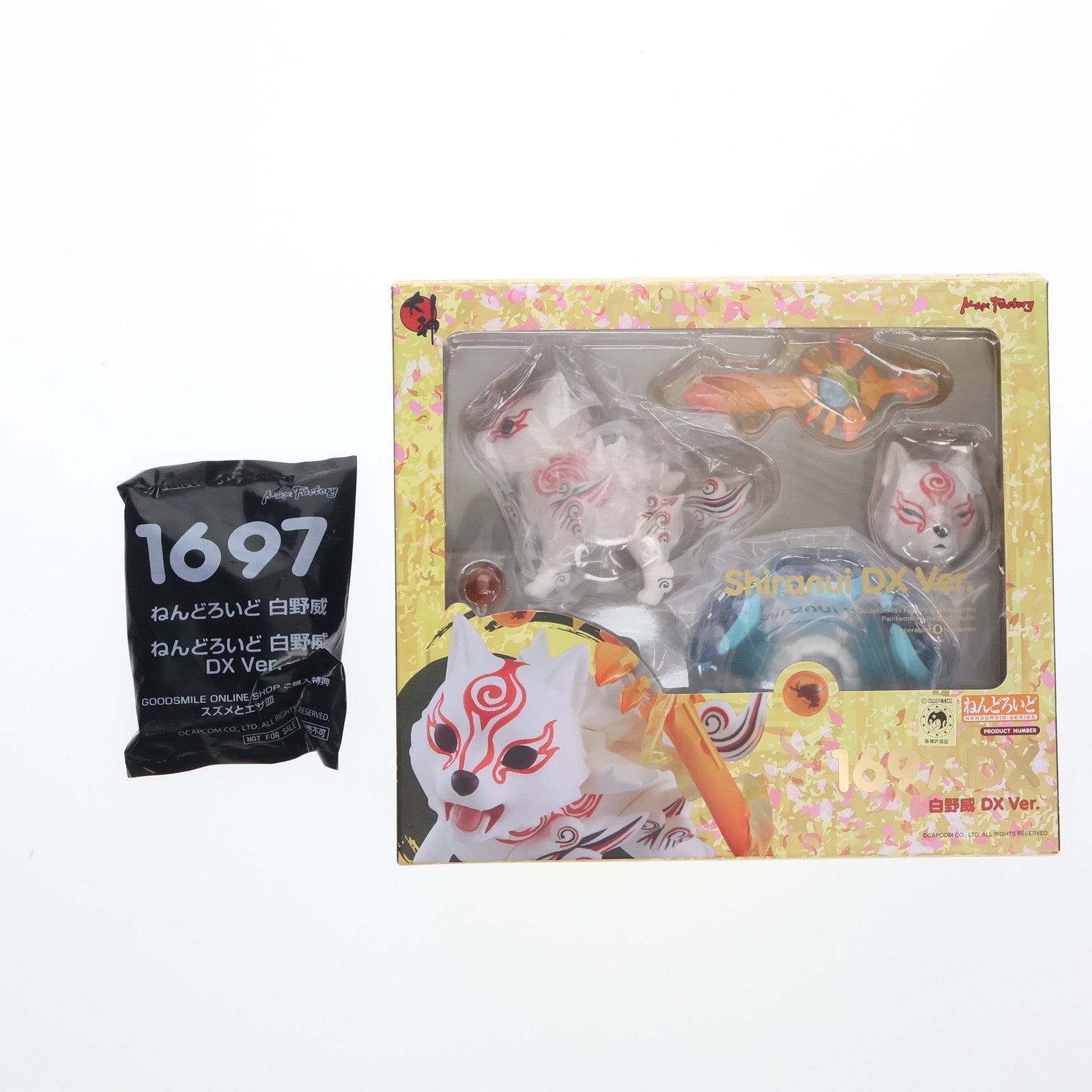 【中古即納】[FIG] GOODSMILE ONLINE SHOP購入特典付属 ねんどろいど 1697-DX 白野威(しらぬい) DX Ver. 大神(おおかみ) 完成品 可動フィギュア マックスファクトリー(20220611)