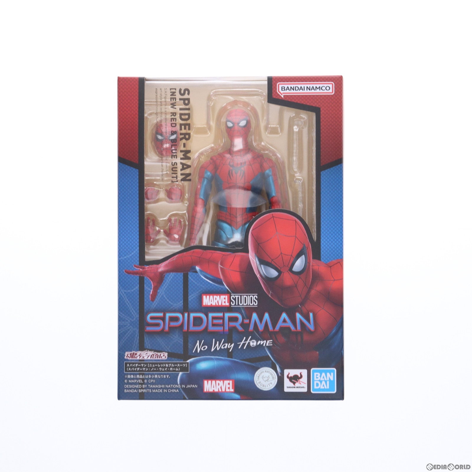 【中古即納】[FIG] 魂ウェブ商店限定 S.H.Figuarts(フィギュアーツ) スパイダーマン[ニューレッド&ブルースーツ](スパイダーマン:ノー・ウェイ・ホーム) 完成品 可動フィギュア バンダイスピリッツ(20240125)