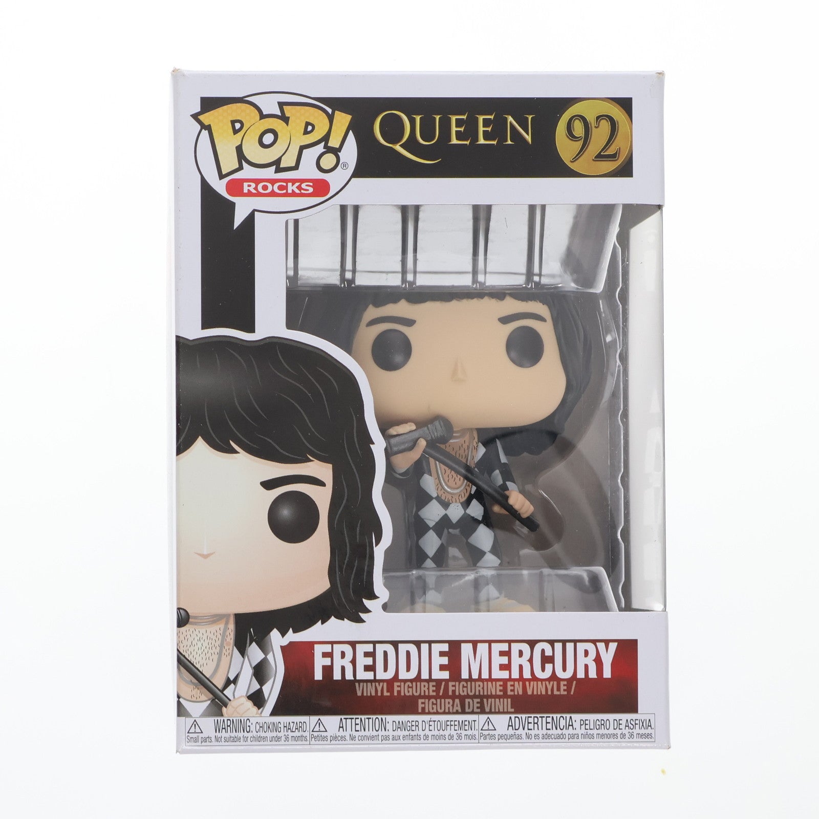 【中古即納】[SFT] POP! Rocks Series #92 Freddie Mercury-フレディ・マーキュリー- QUEEN(クイーン) 完成品 ソフビフィギュア FUNKO(ファンコ)(20181225)