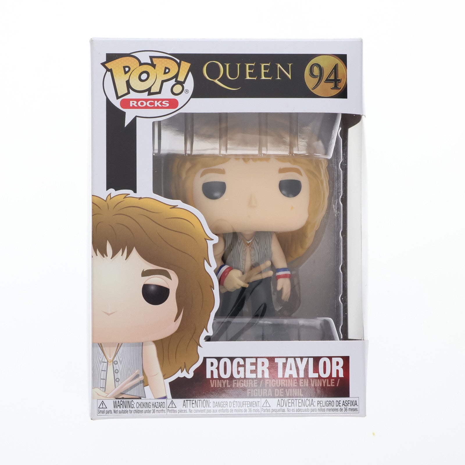 【中古即納】[FIG] POP! Rocks Series #94 Roger Taylor-ロジャー・テイラー- QUEEN(クイーン) 完成品 フィギュア FUNKO(ファンコ)(20190102)