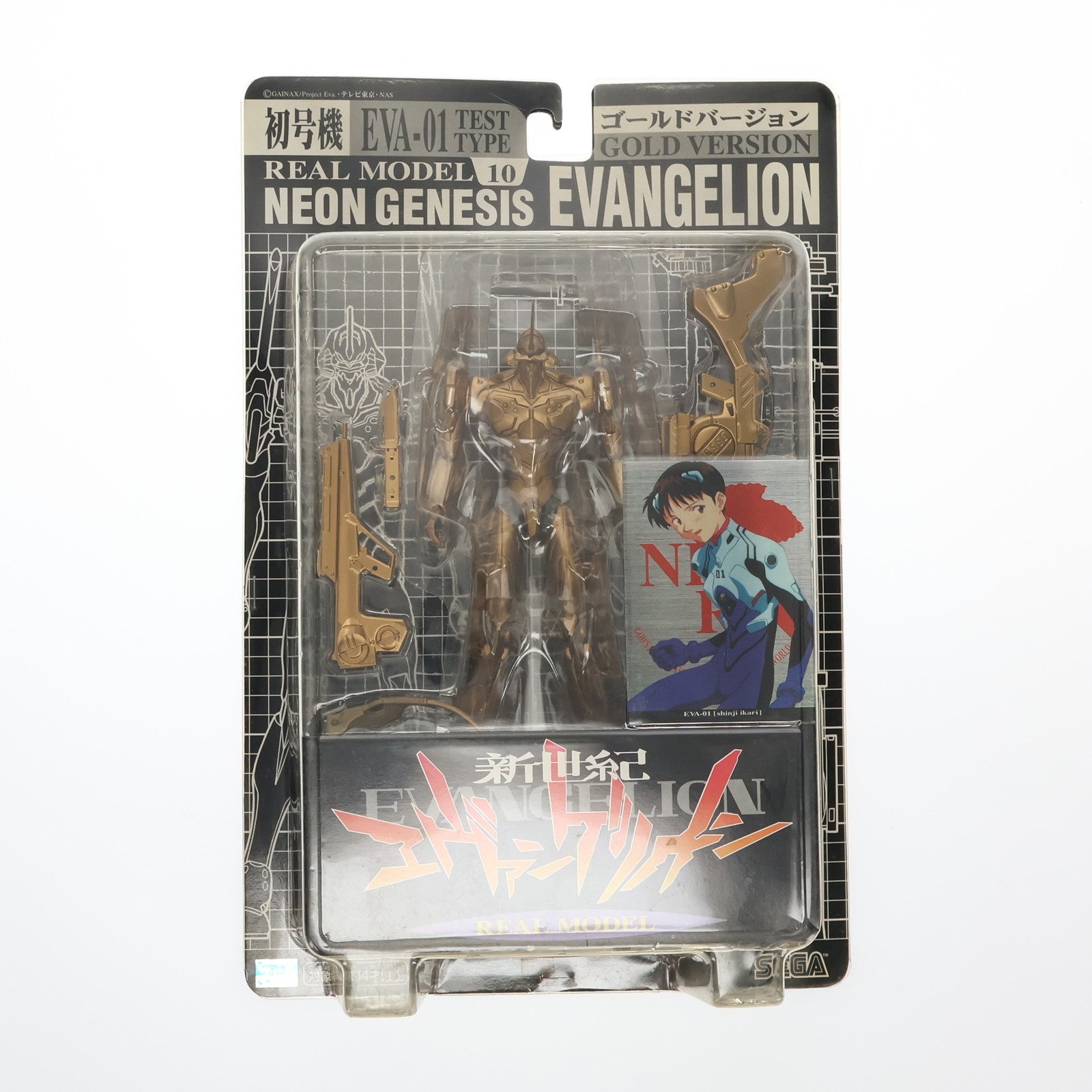 【中古即納】[FIG] リアルモデルシリーズ 01 初号機 ゴールドバージョン 再生産版 新世紀エヴァンゲリオン 完成品 フィギュア セガエンタープライズ(20021231)